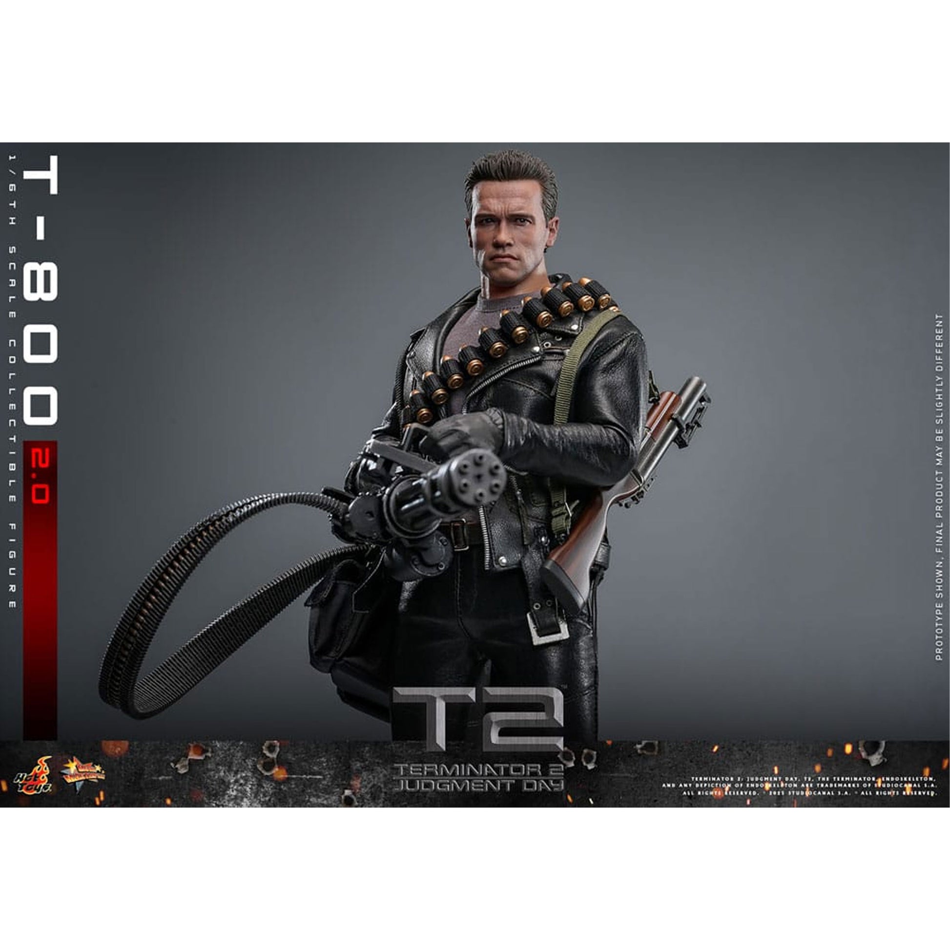 Terminator 2 Movie Masterpiece 1/6 T-800 2.0 -Action Figuuri