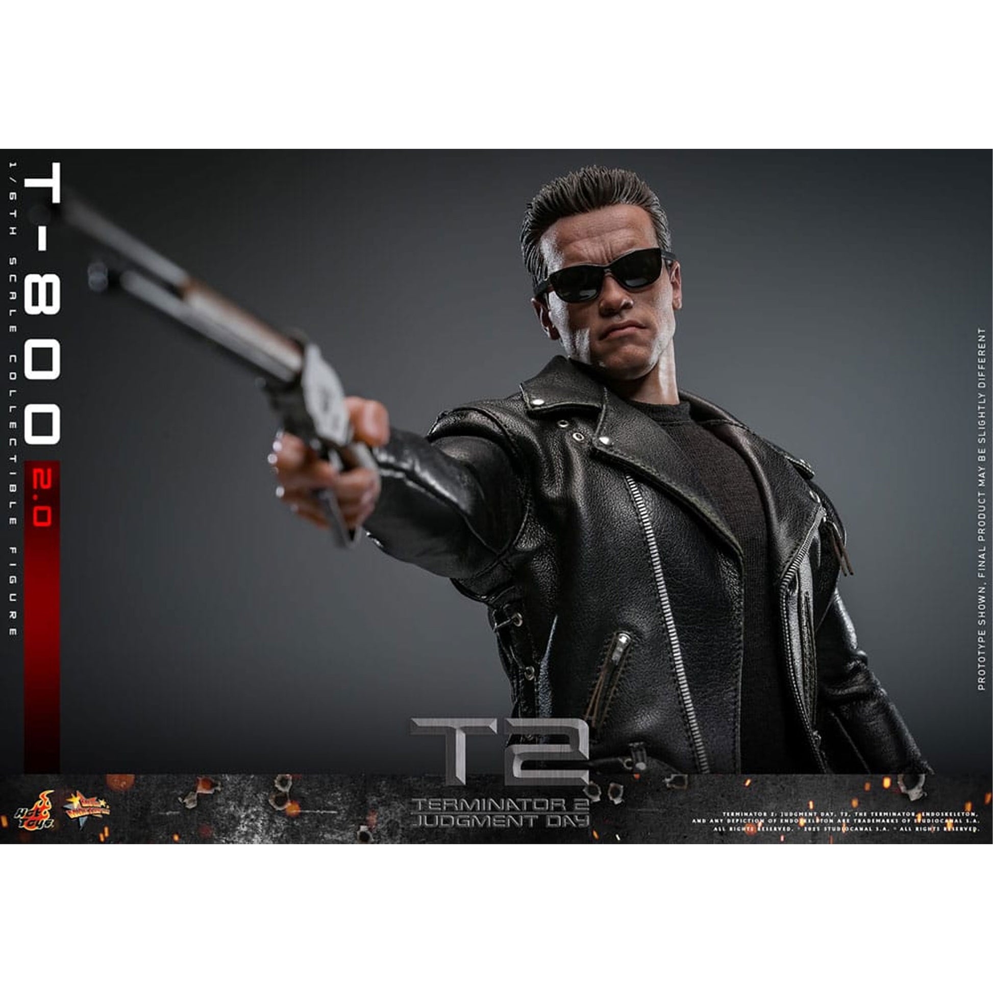 Terminator 2 Movie Masterpiece 1/6 T-800 2.0 -Action Figuuri