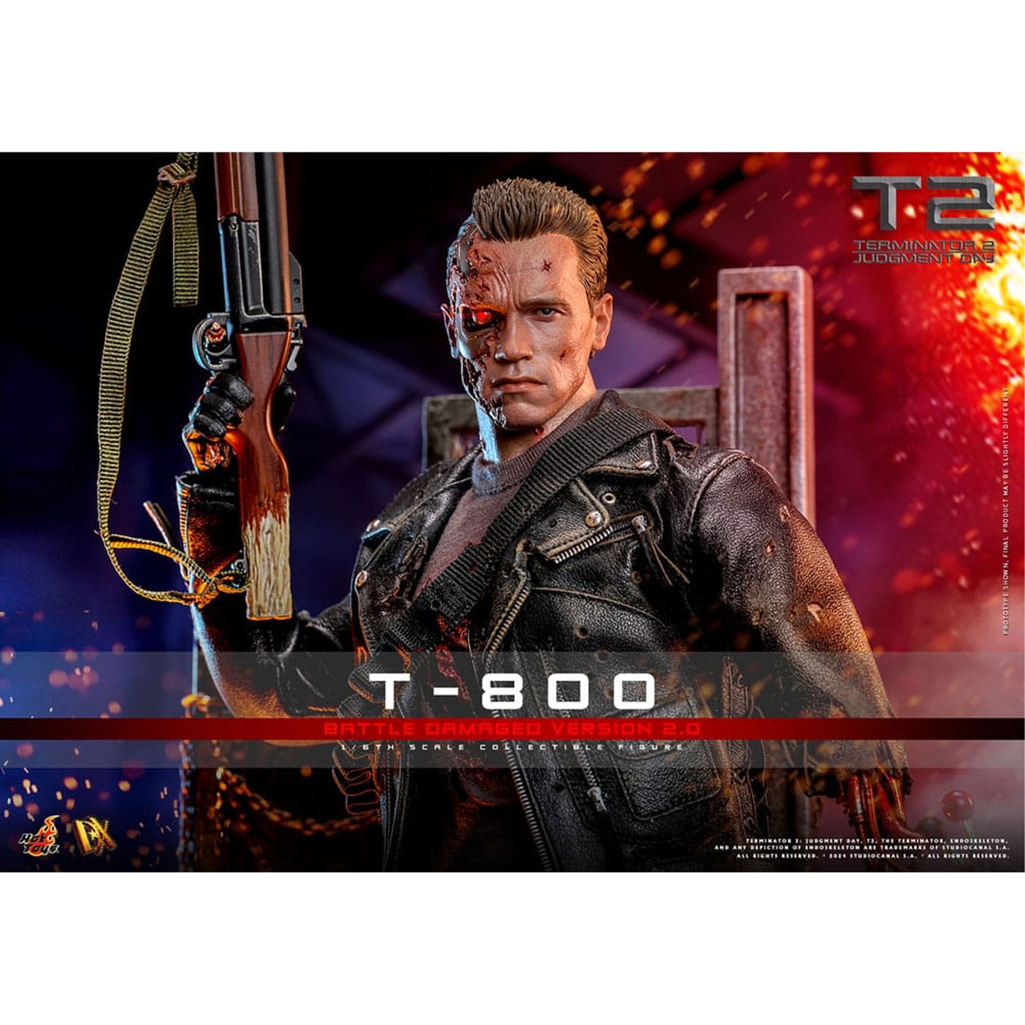 Terminator 2 Movie Masterpiece 1/6 T-800 Battle Damaged Version 2.0