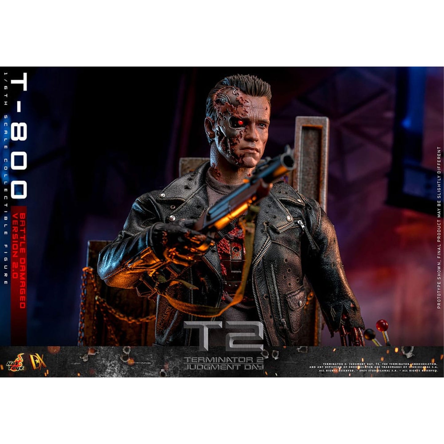 Terminator 2 Movie Masterpiece 1/6 T-800 Battle Damaged Version 2.0