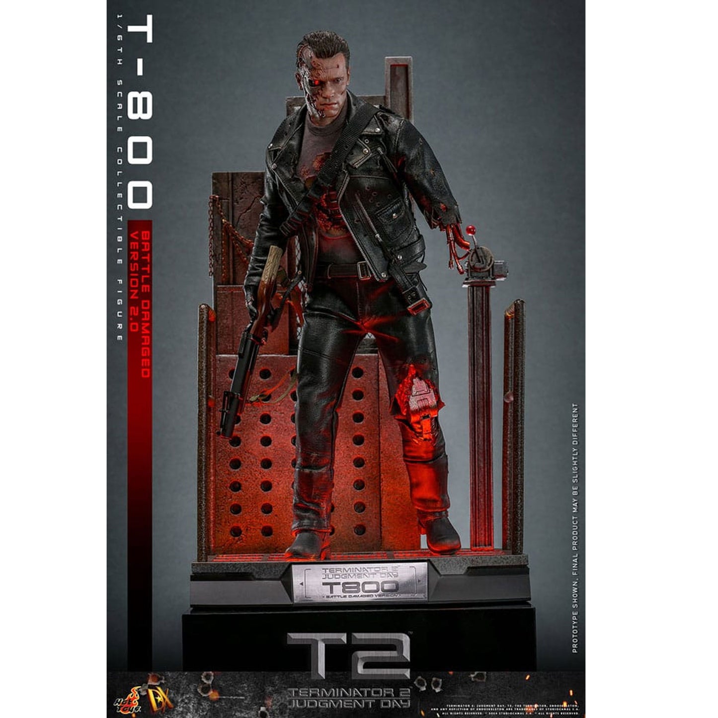 Terminator 2 Movie Masterpiece 1/6 T-800 Battle Damaged Version 2.0