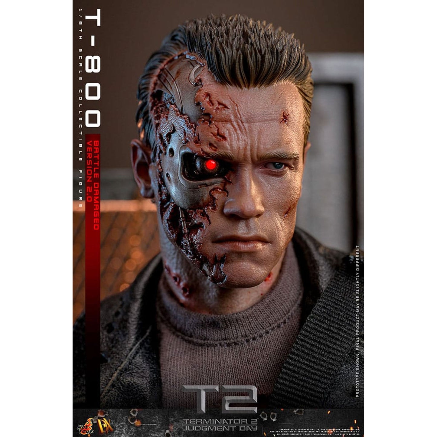 Terminator 2 Movie Masterpiece 1/6 T-800 Battle Damaged Version 2.0