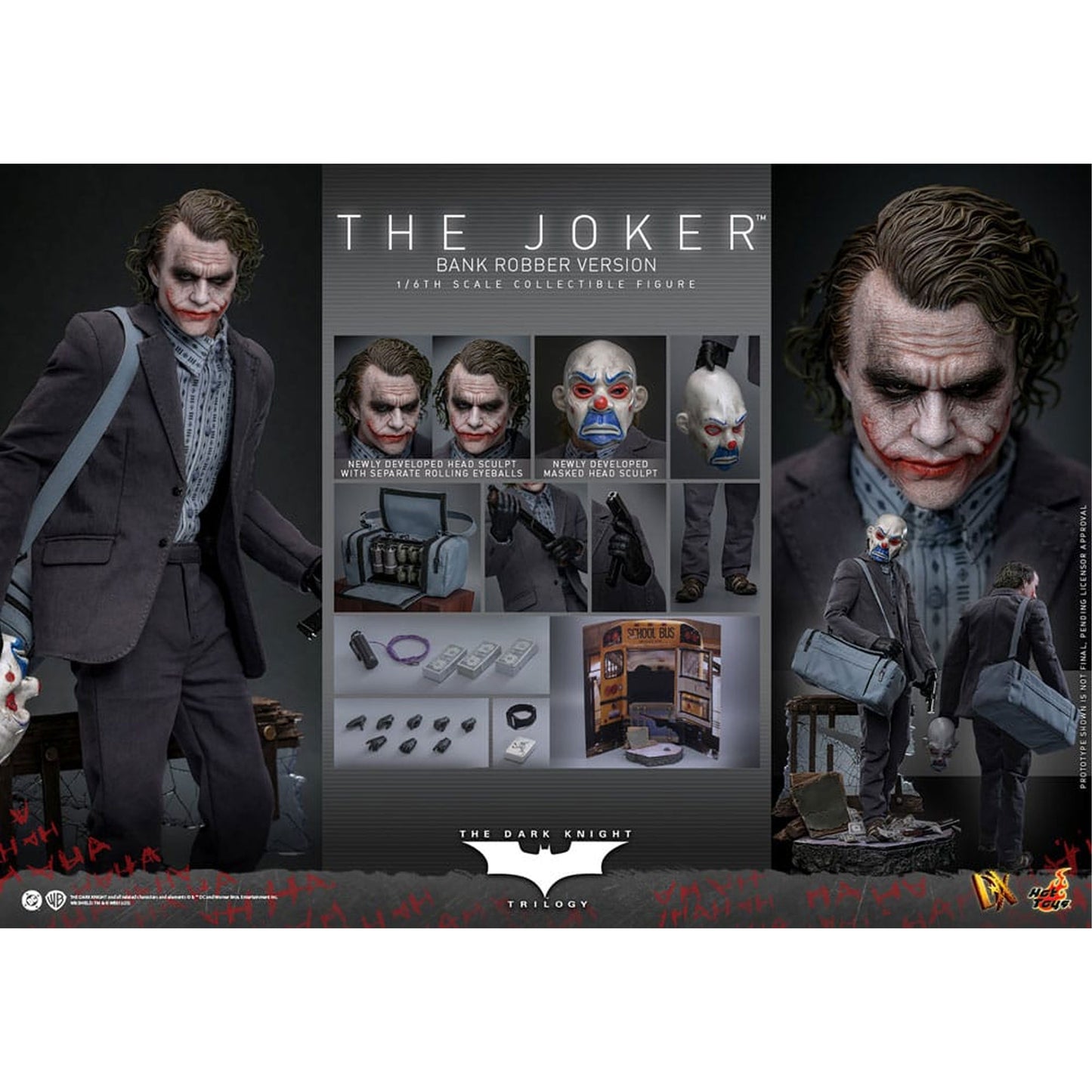The Dark Knight DX Action Figure 1/6 The Joker (Bank Robber Version)