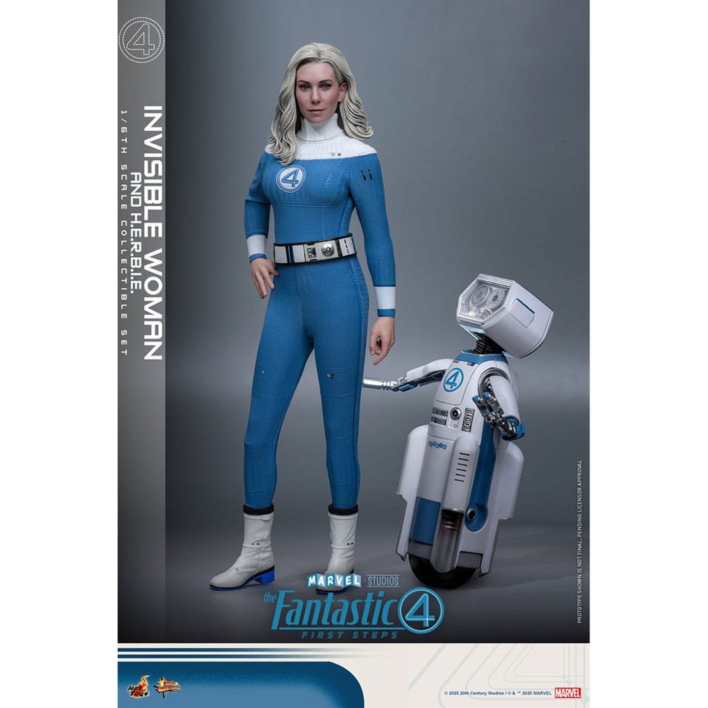 The Fantastic Four: First Steps Movie Masterpiece Action Figure 2-Pack 1/6 Invisible Woman & H.E.R.B.I.E.