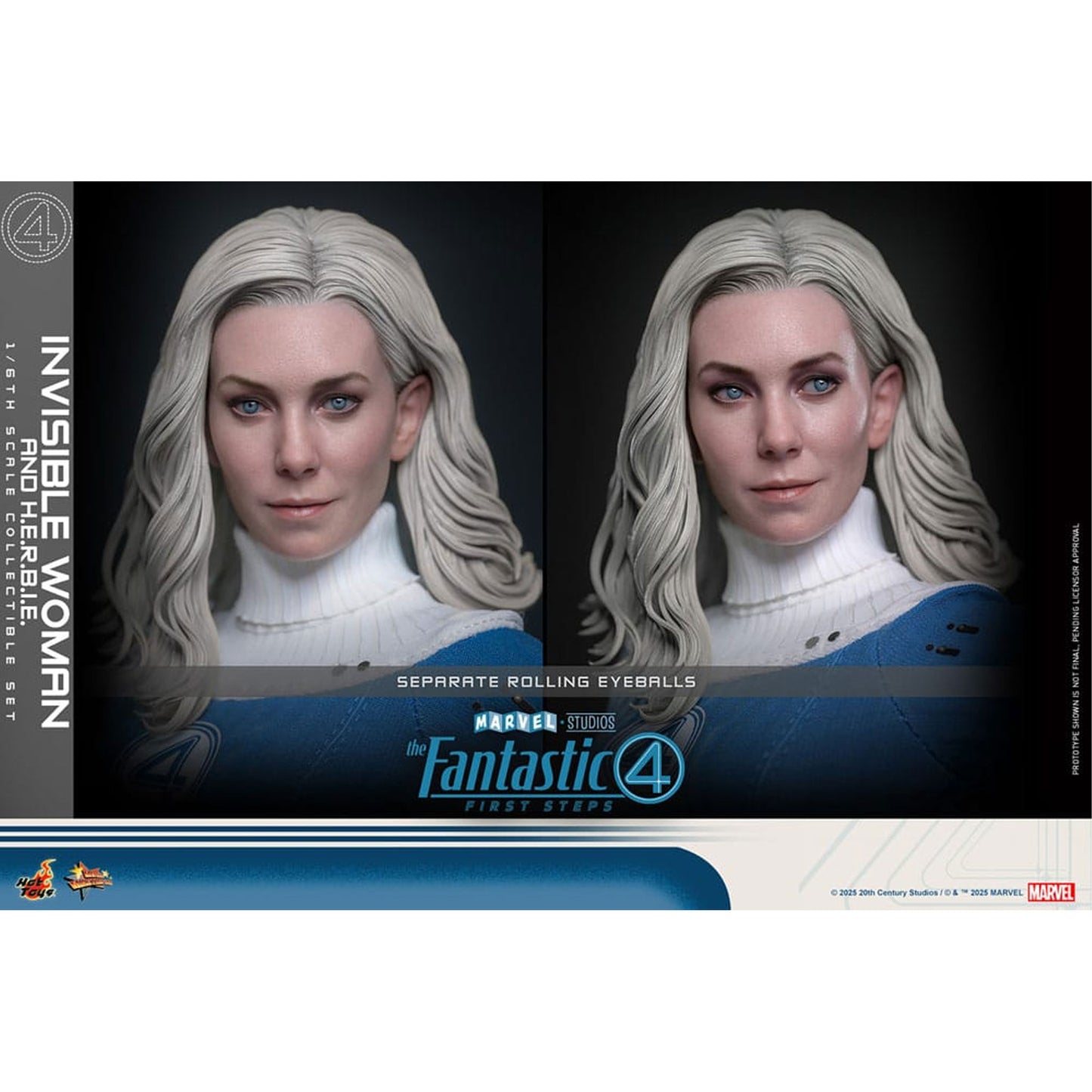 The Fantastic Four: First Steps Movie Masterpiece Action Figure 2-Pack 1/6 Invisible Woman & H.E.R.B.I.E.