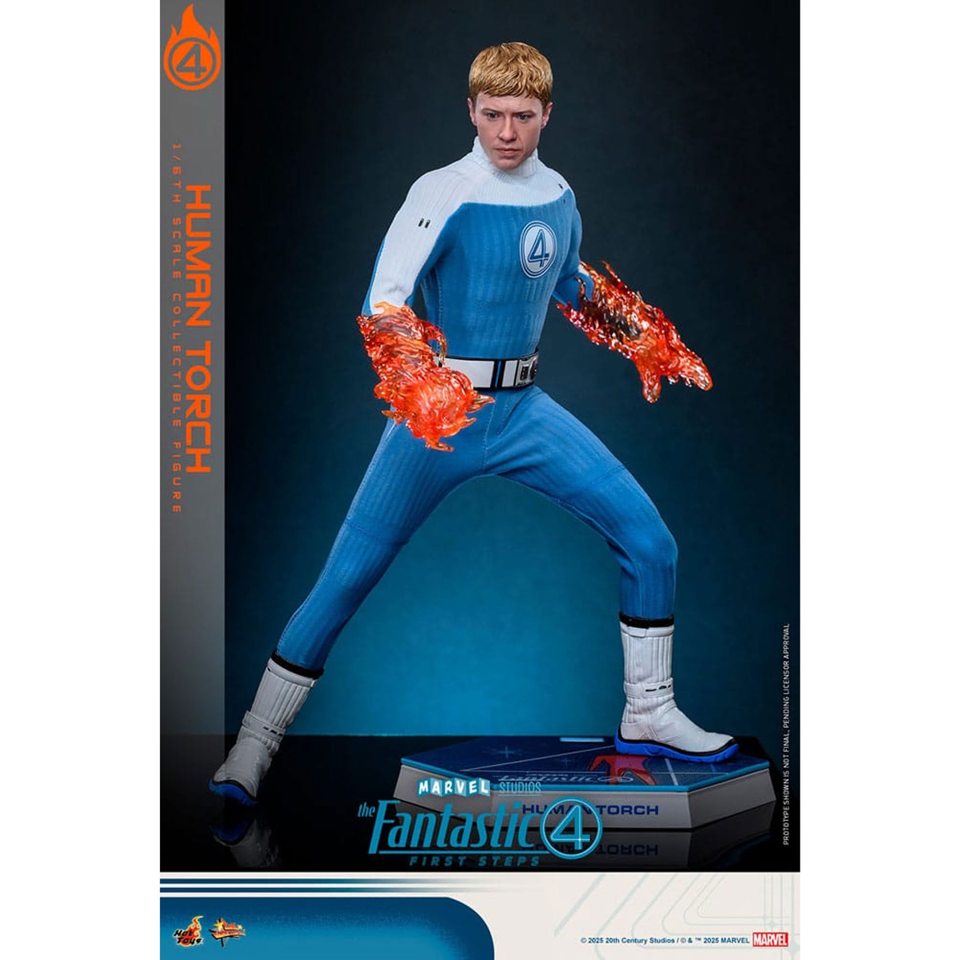 The Fantastic Four: First Steps Movie Masterpiece 1/6 Human Torch -Action Figuuri
