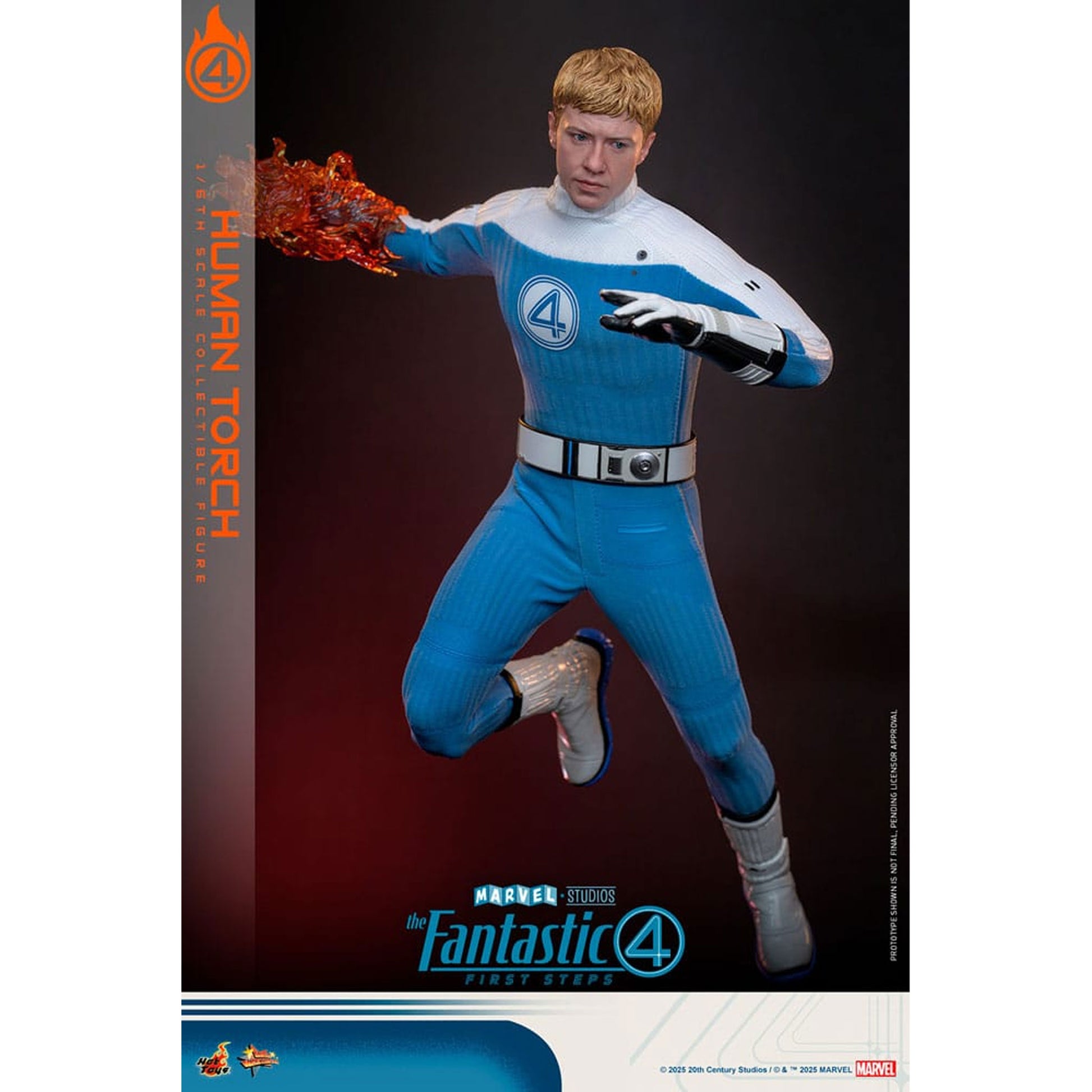 The Fantastic Four: First Steps Movie Masterpiece 1/6 Human Torch -Action Figuuri