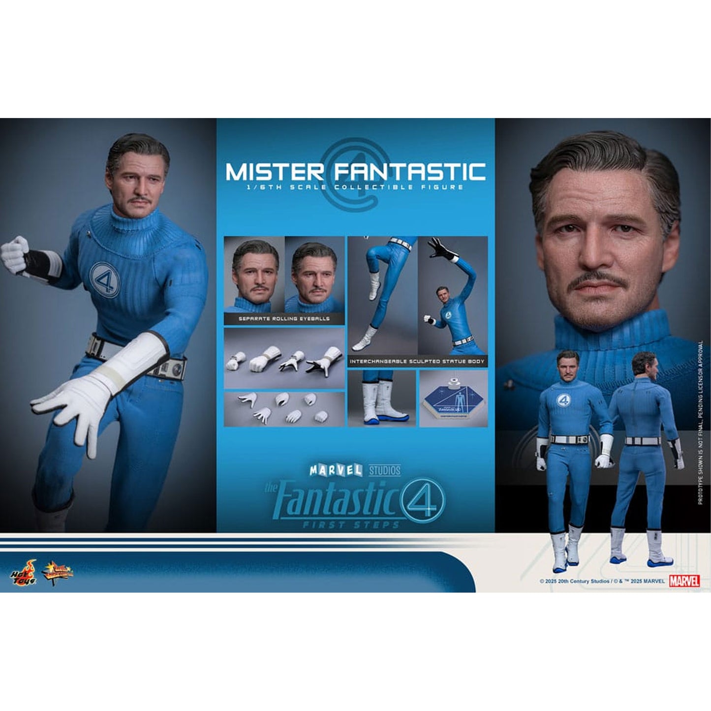 The Fantastic Four: First Steps Movie Masterpiece Action Figure 1/6 Mister Fantastic