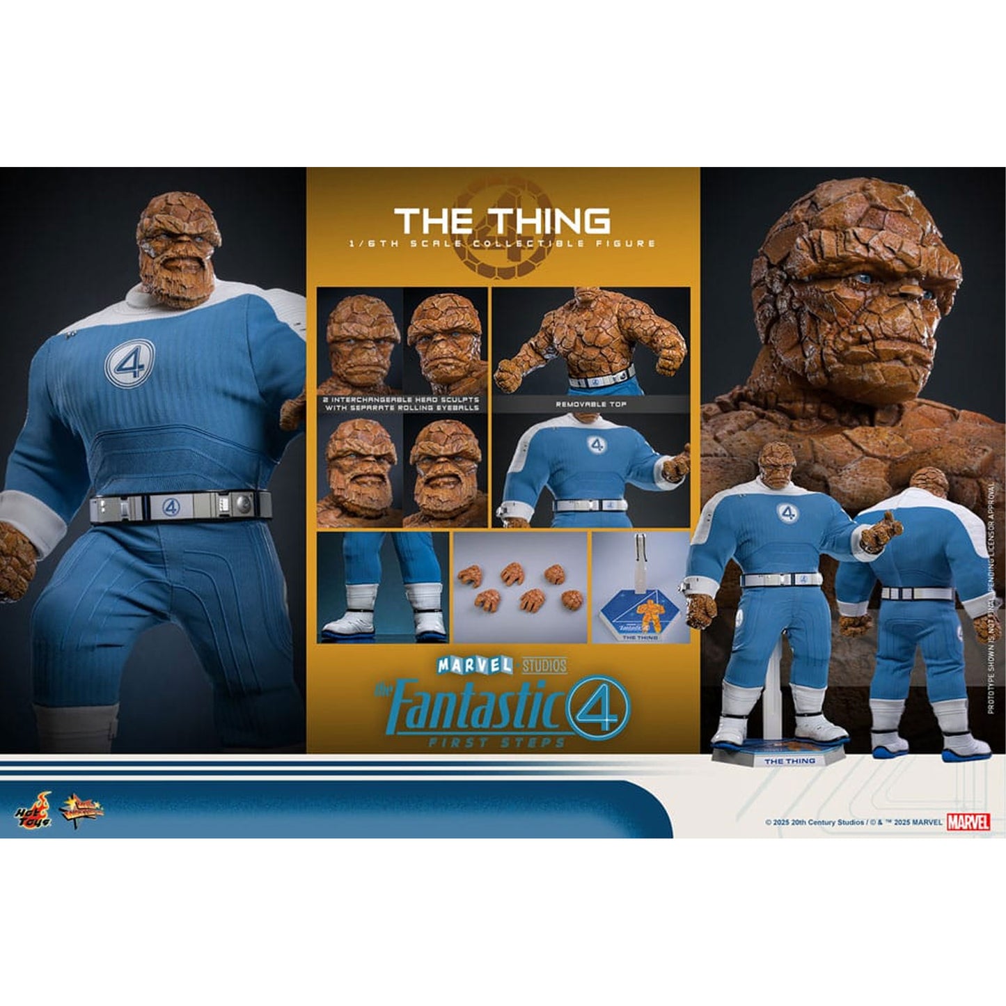 The Fantastic Four: First Steps Movie Masterpiece Action Figure 1/6 The Thing