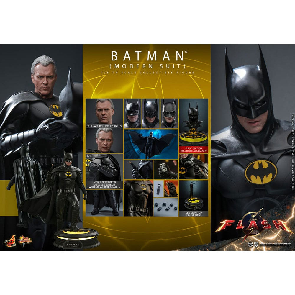 The Flash Movie Masterpiece 1/6 Batman (Modern Suit) -Action Figuuri