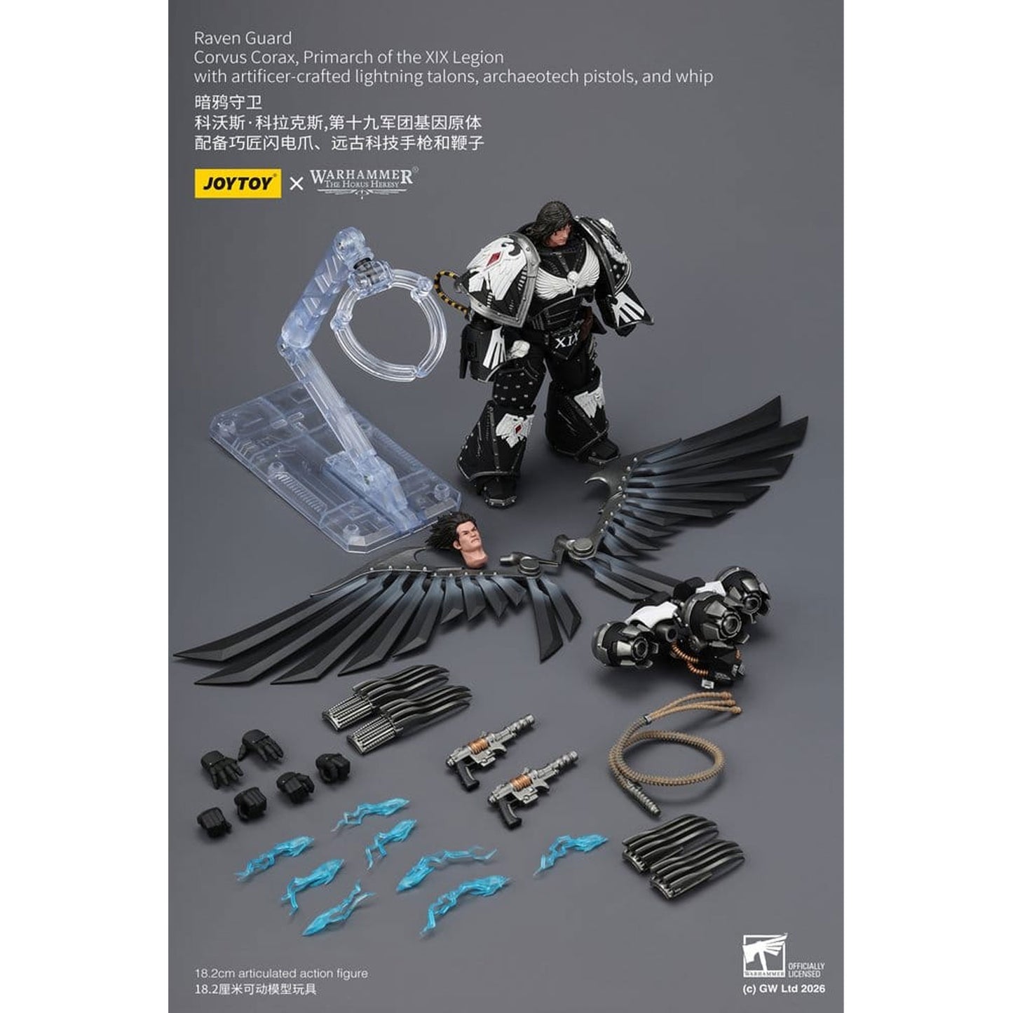 Warhammer 40,000 Raven Guard Corvus Corax, Primarch of the XIX Legion -Action Figure