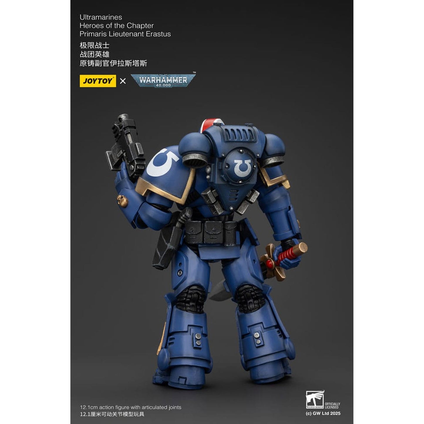 Warhammer 40k Action Figure 1/18 Ultramarines Heroes of the Chapter Primaris Lieutenant Erastus