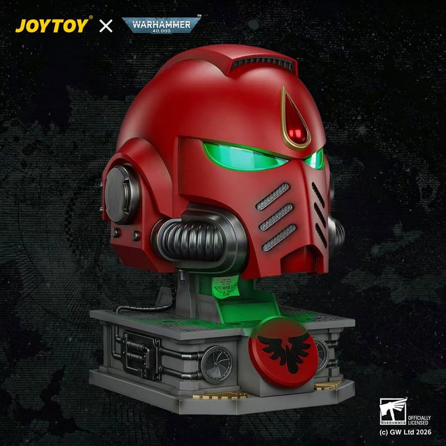 Warhammer Blood Angels MkX Helmet & Display Stand -Replica