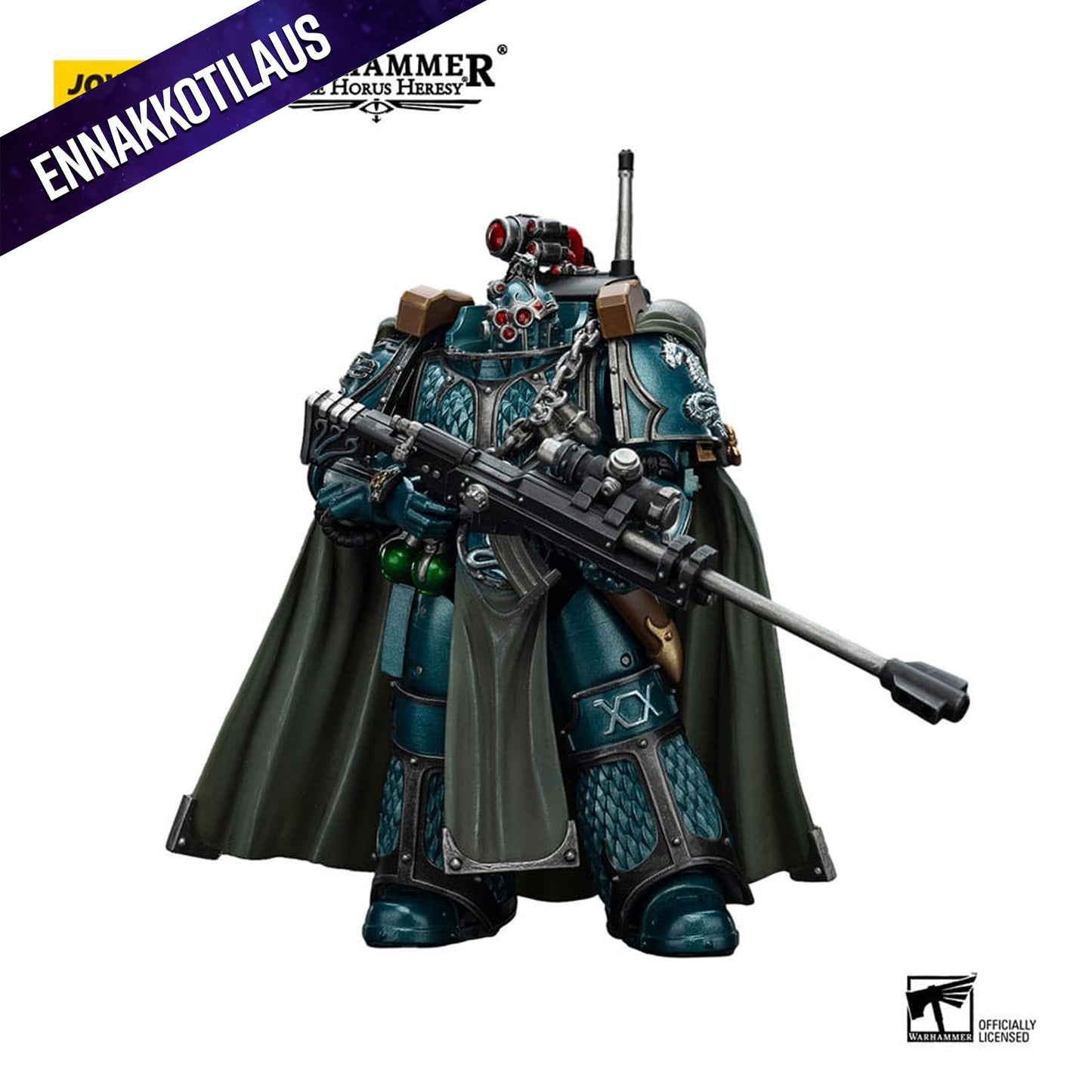 Warhammer The Horus Heresy Action Figure Alpha Legion Exodus The One who is Many With Sniper Rifle And Power Dagger