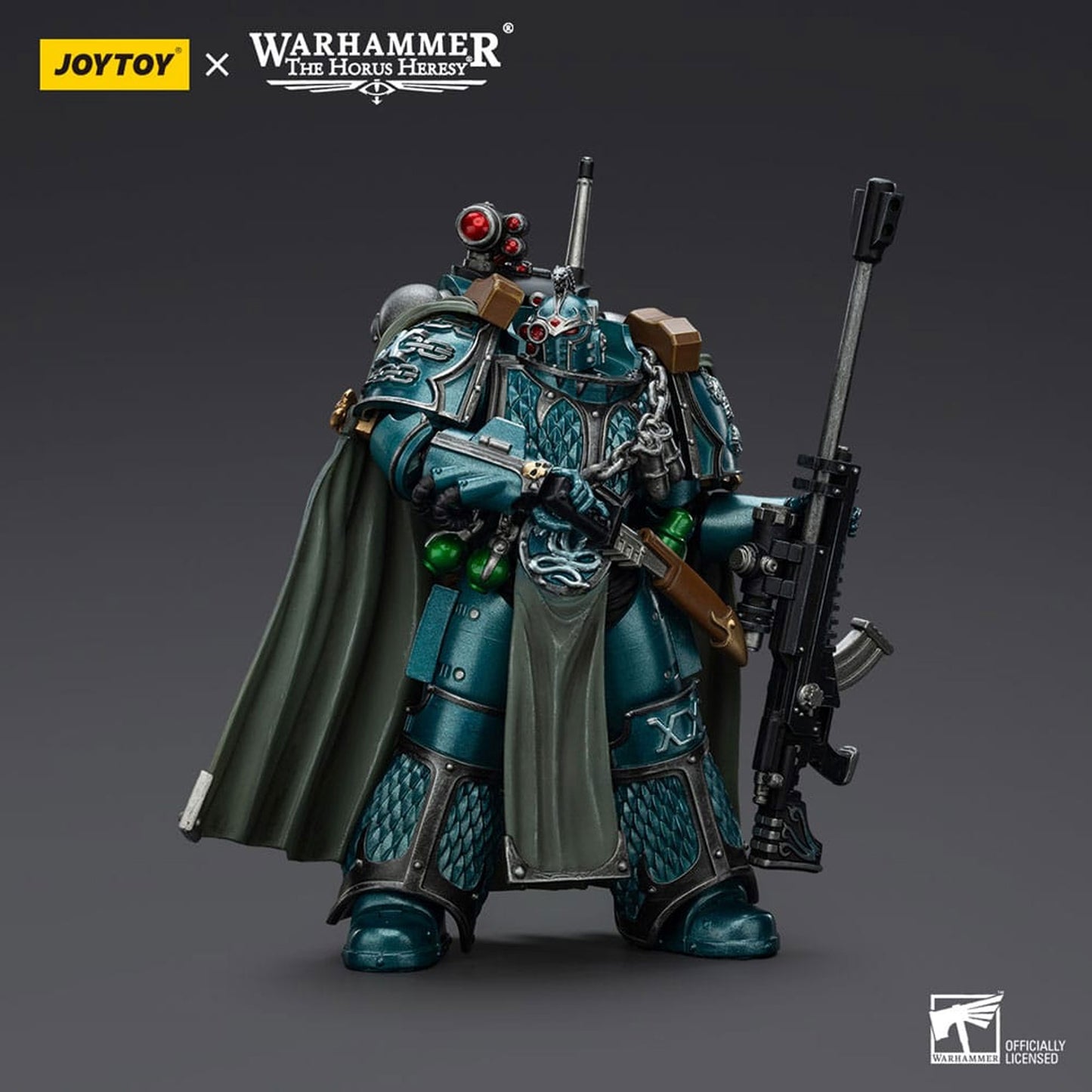 Warhammer The Horus Heresy Action Figure Alpha Legion Exodus The One who is Many With Sniper Rifle And Power Dagger