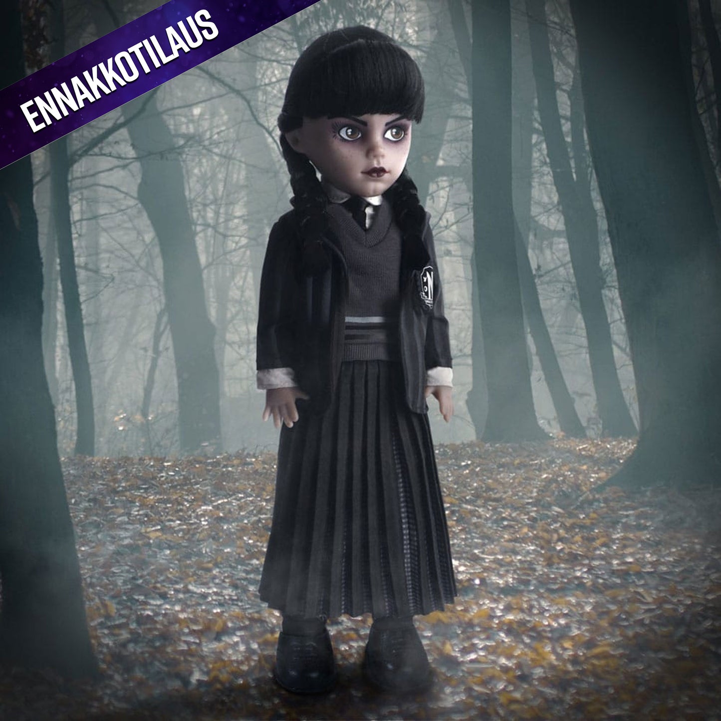 Wednesday LDD Presents Doll Wednesday Nevermore Academy Uniform