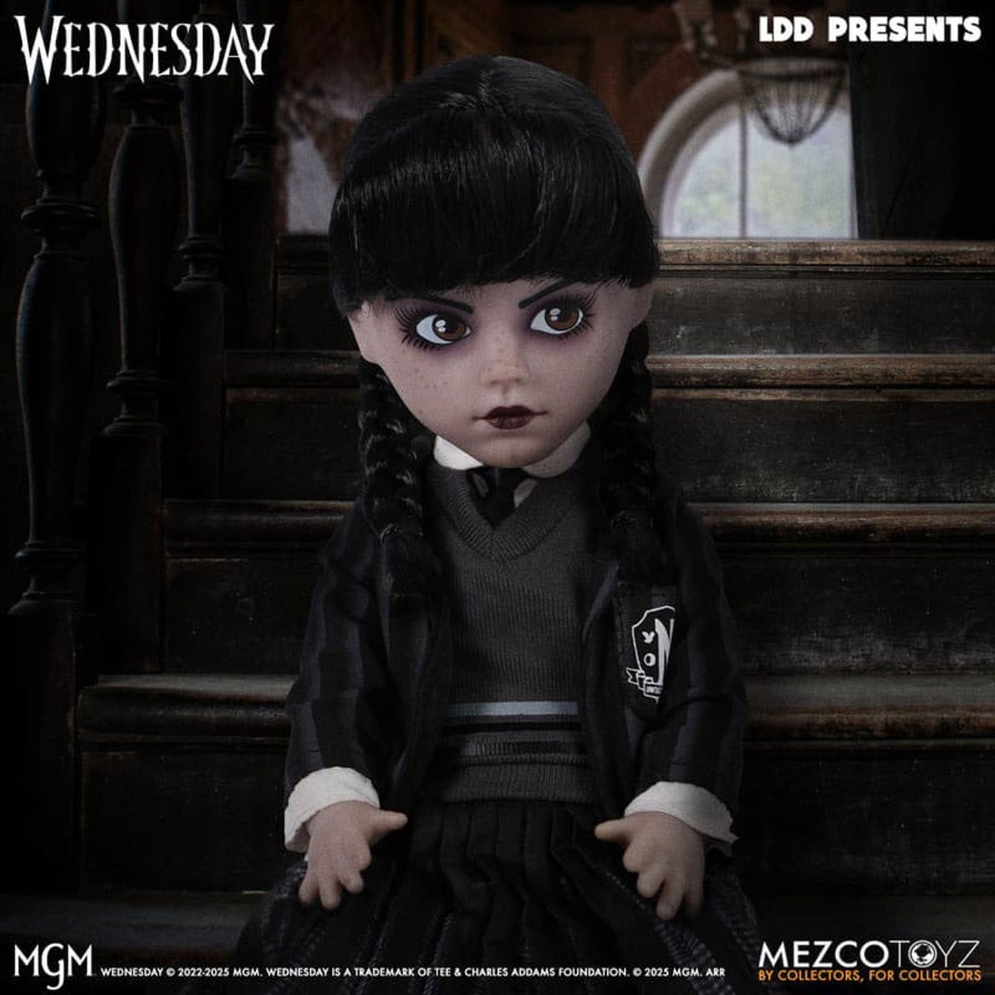 Wednesday LDD Presents Doll Wednesday Nevermore Academy Uniform