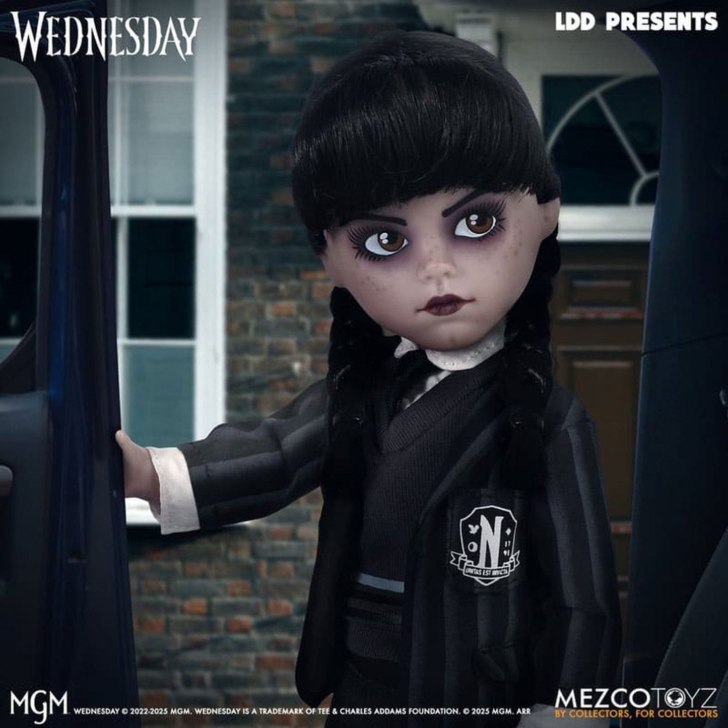 Wednesday LDD Presents Doll Wednesday Nevermore Academy Uniform