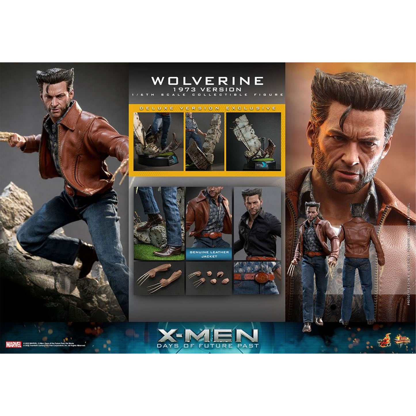 X-Men Days of Future Past Movie Masterpiece 1/6 Wolverine (1973 Version) Deluxe Version