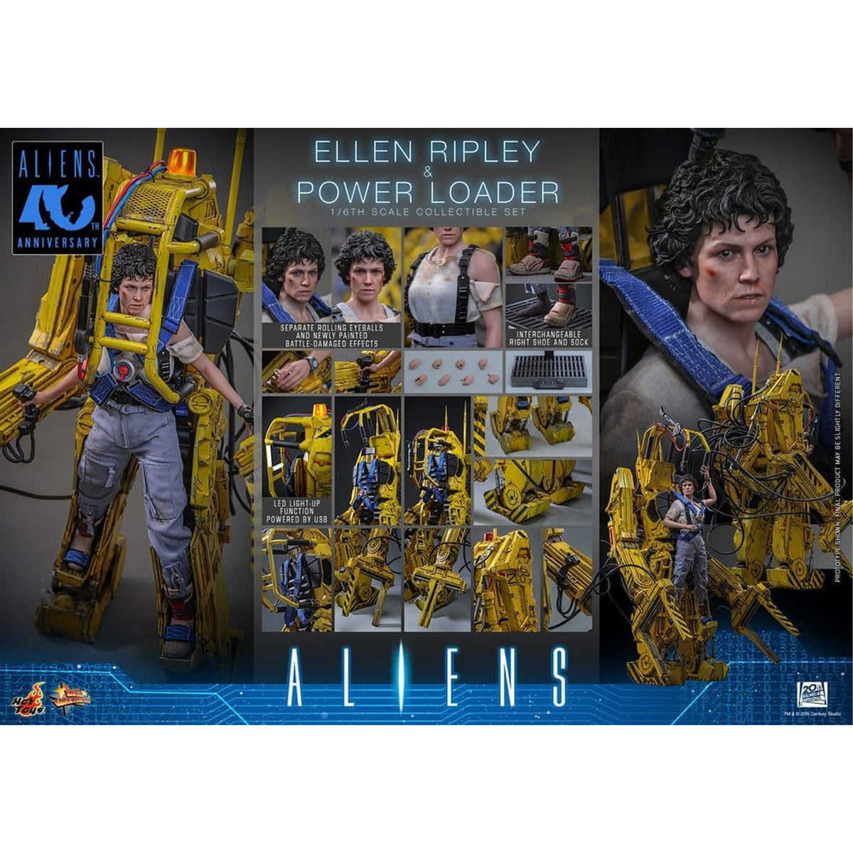 Alien Movie Masterpiece 1/6 Ellen Ripley and Power Loader -Figure Set 