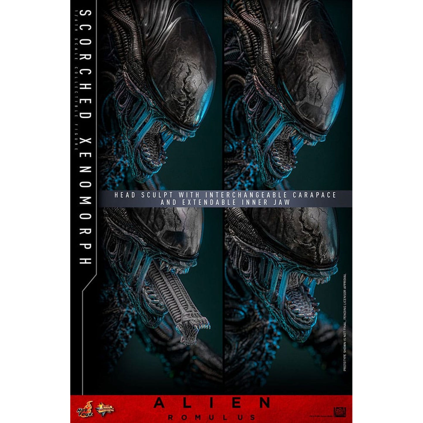 Alien: Romulus Movie Masterpiece 1/6 Scorched Xenomorph