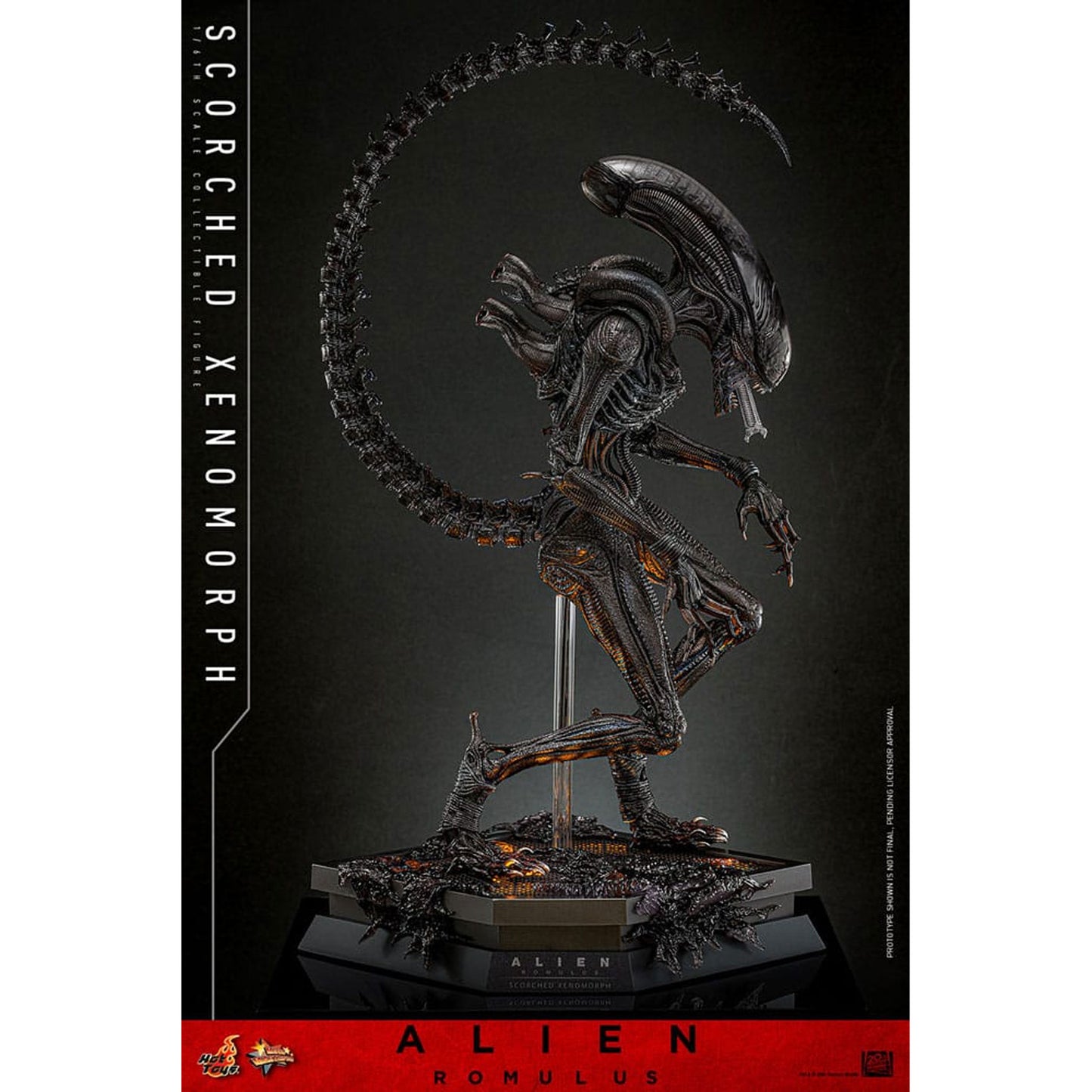 Alien: Romulus Movie Masterpiece 1/6 Scorched Xenomorph