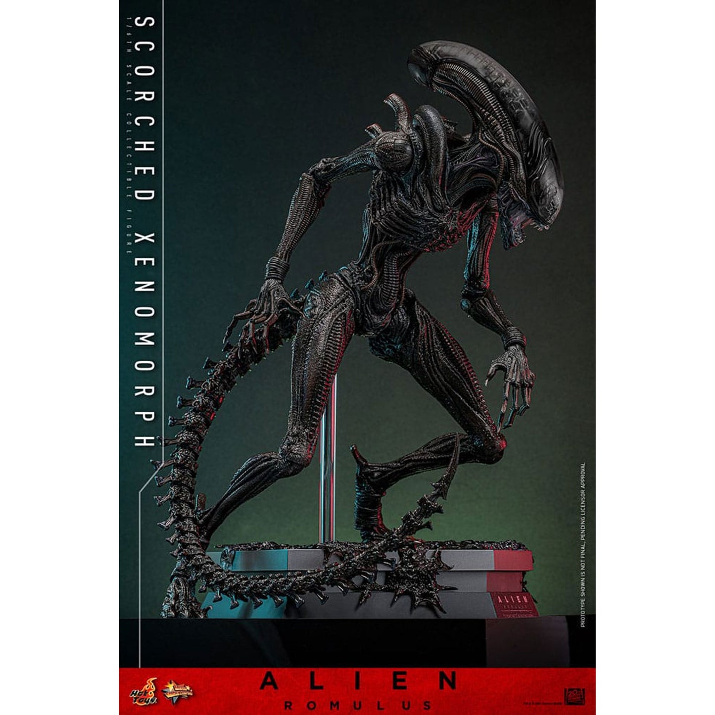 Alien: Romulus Movie Masterpiece 1/6 Scorched Xenomorph