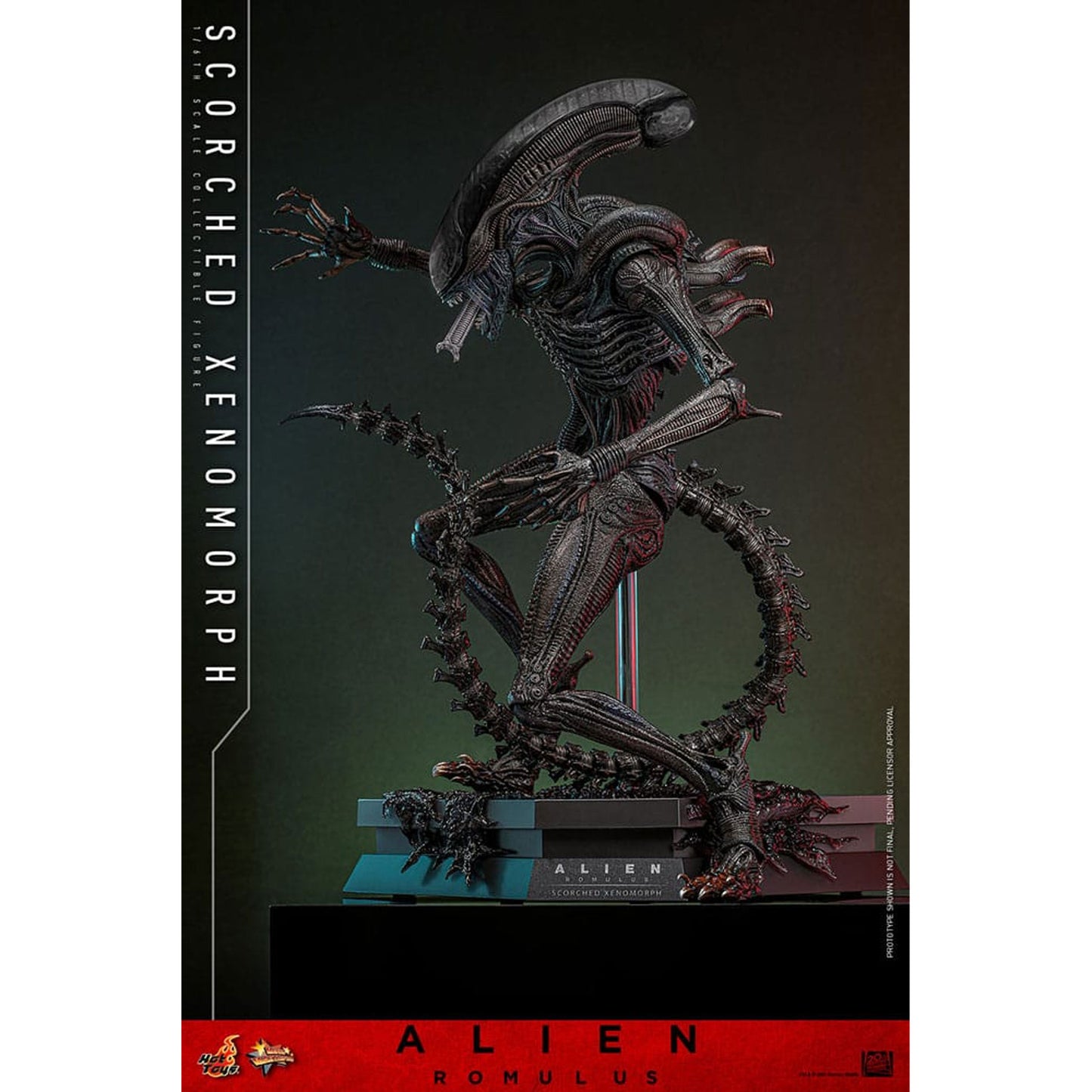 Alien: Romulus Movie Masterpiece 1/6 Scorched Xenomorph