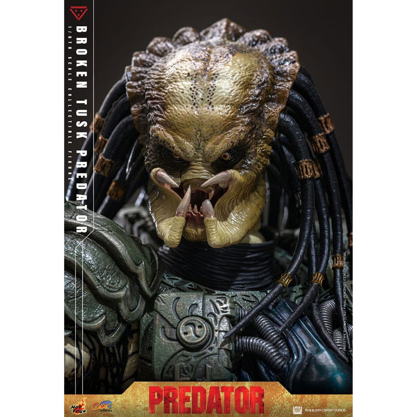 Alien vs. Predator Comic Masterpiece Action Figure 1/6 Broken Tusk Predator