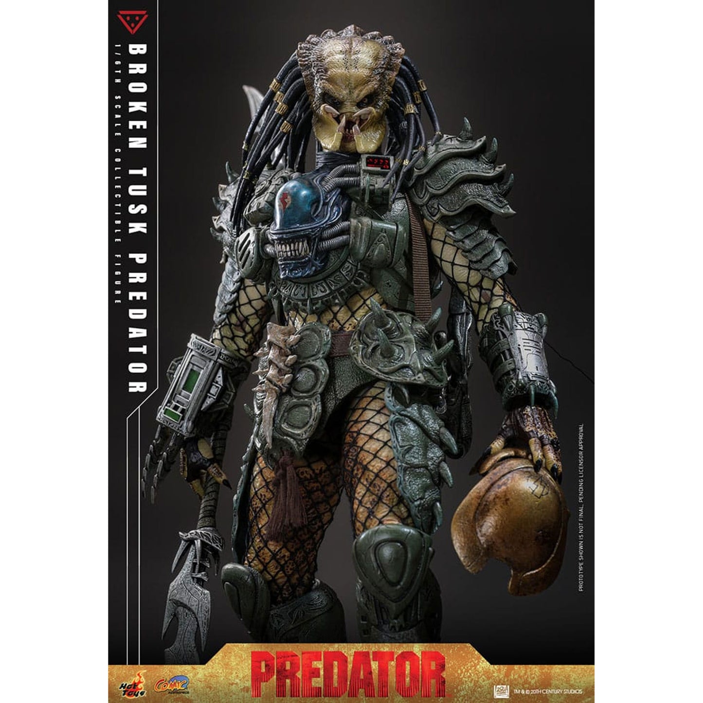 Alien vs. Predator Comic Masterpiece Action Figure 1/6 Broken Tusk Predator
