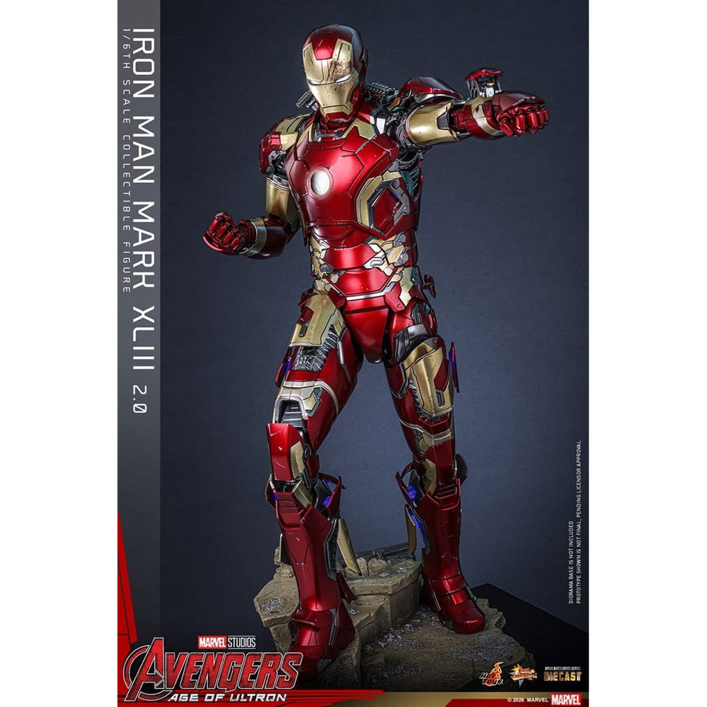 Avengers: Age of Ultron Movie Masterpiece Diecast 1/6 Iron Man Mark XLIII (2.0) -Action Figure 