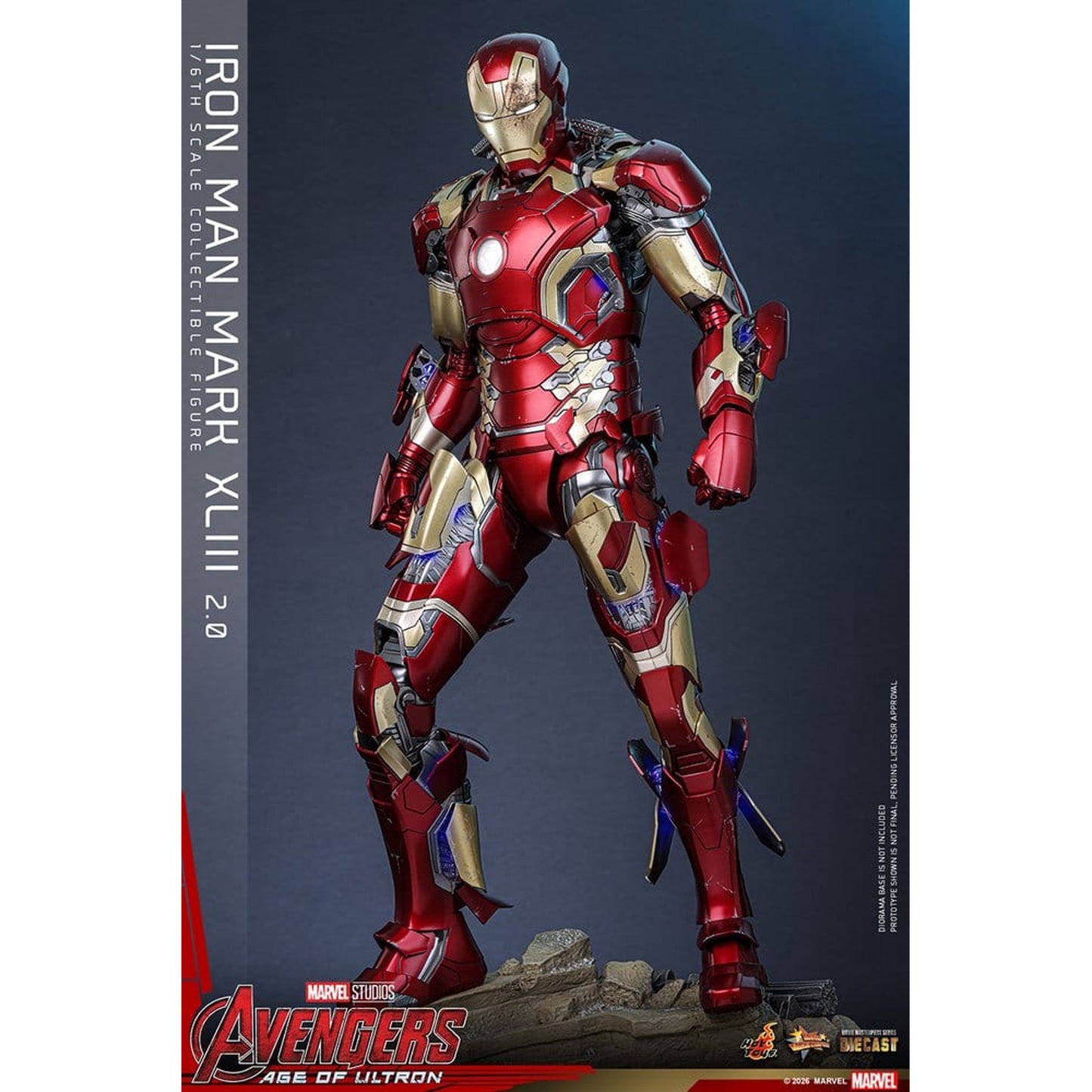 Avengers: Age of Ultron Movie Masterpiece Diecast 1/6 Iron Man Mark XLIII (2.0) -Action Figure 
