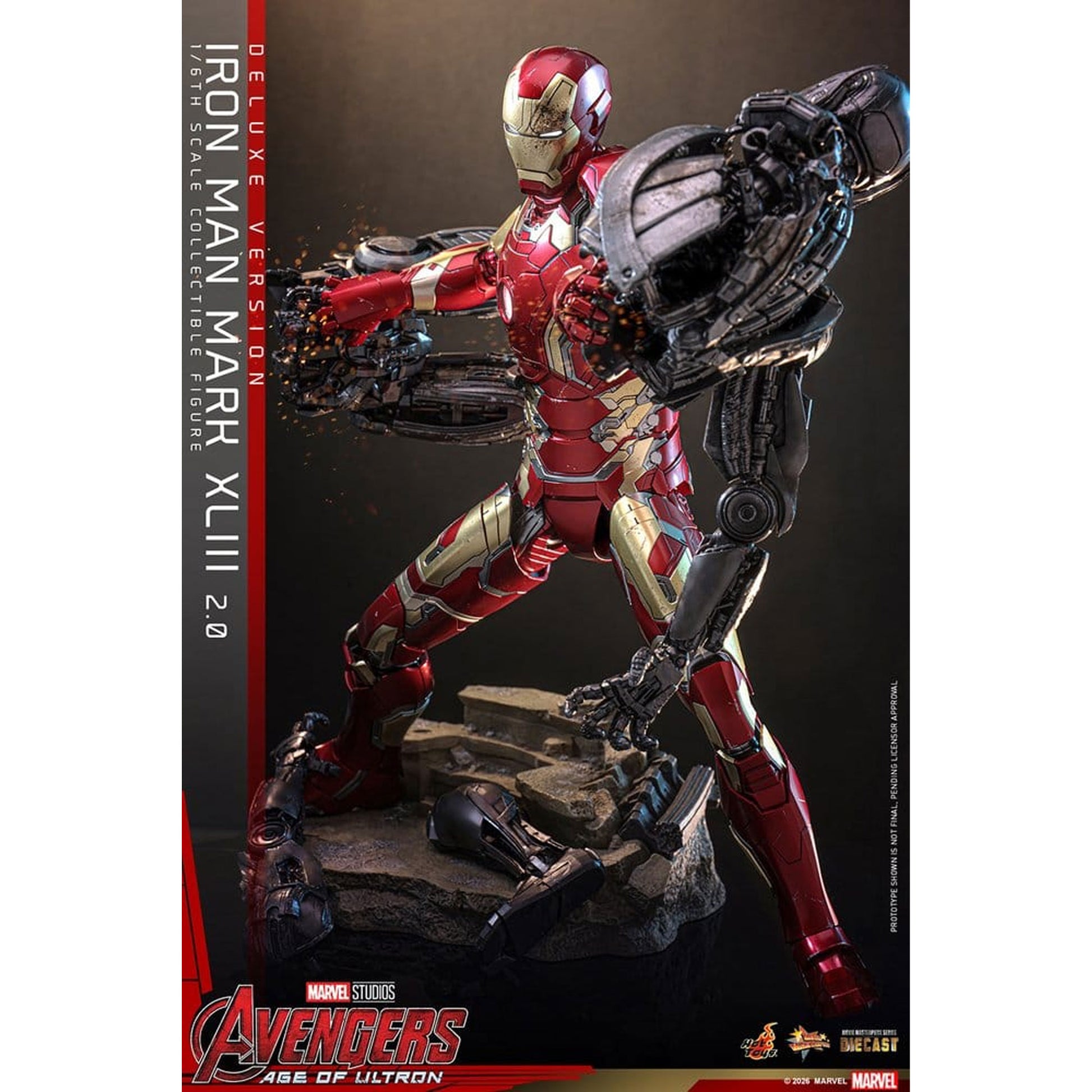 Avengers: Age of Ultron Movie Masterpiece Diecast 1/6 Iron Man Mark XLIII (2.0) (Deluxe Version) -Action Figure