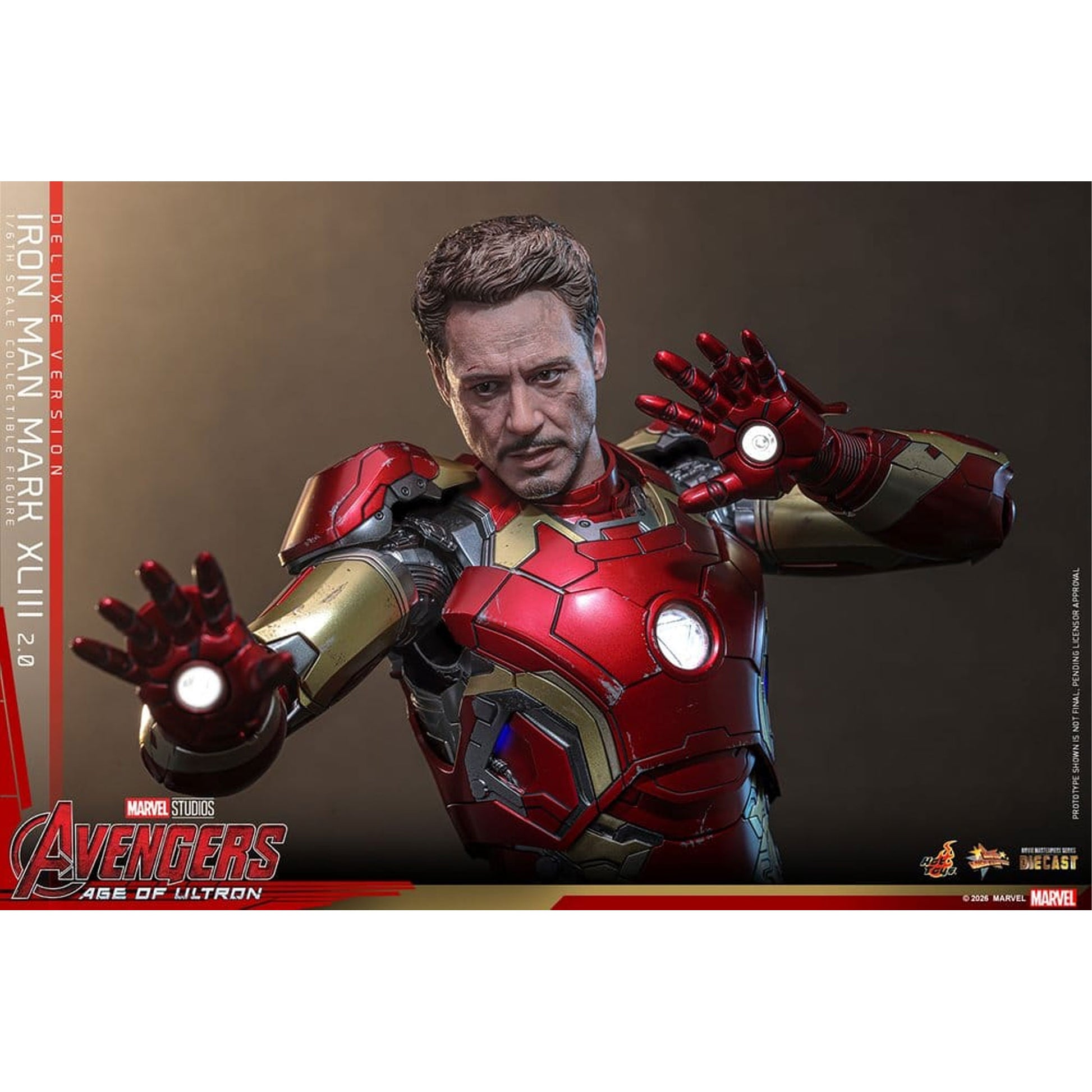 Avengers: Age of Ultron Movie Masterpiece Diecast 1/6 Iron Man Mark XLIII (2.0) (Deluxe Version) -Action Figure