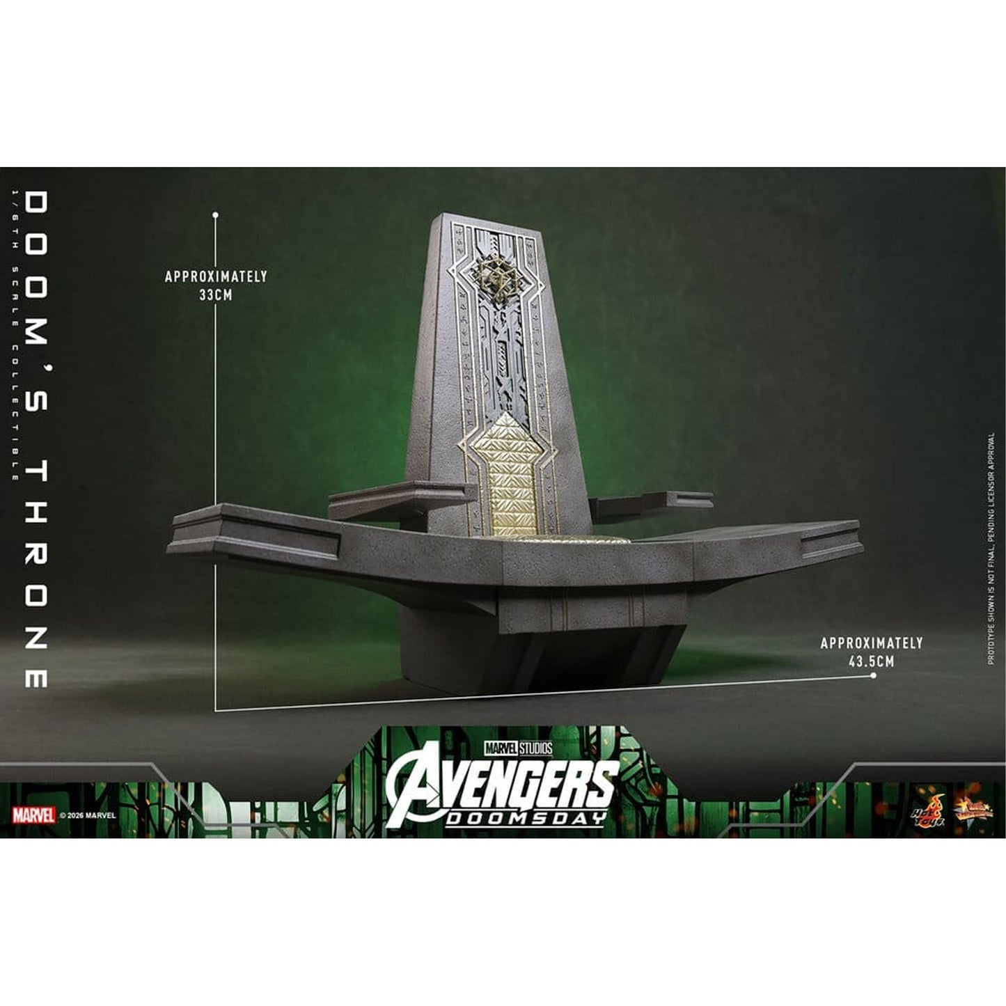 Avengers: Doomsday Movie Masterpiece Accessory 1/6 Doom's Throne -Action Figure