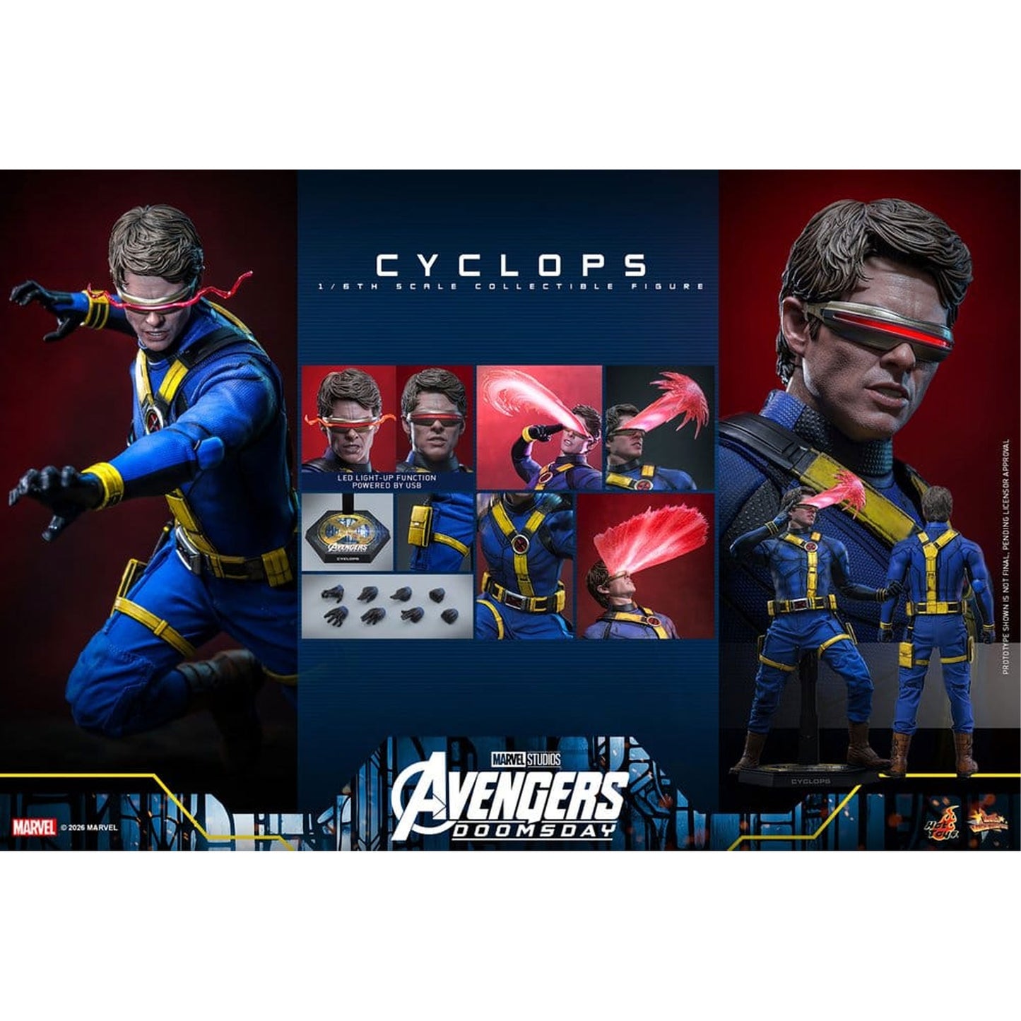 Avengers: Doomsday Movie Masterpiece 1/6 Cyclops -Action Figure