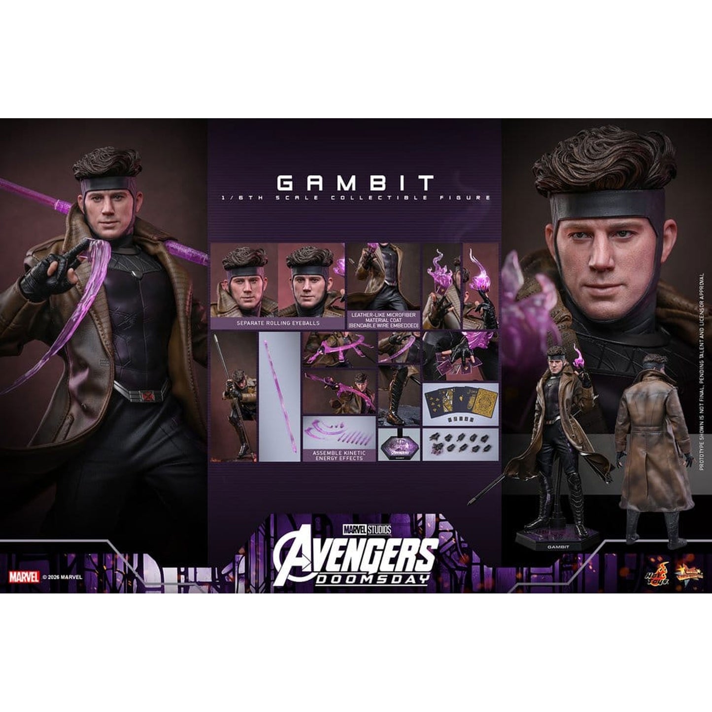 Avengers: Doomsday Movie Masterpiece 1/6 Gambit -Action Figure