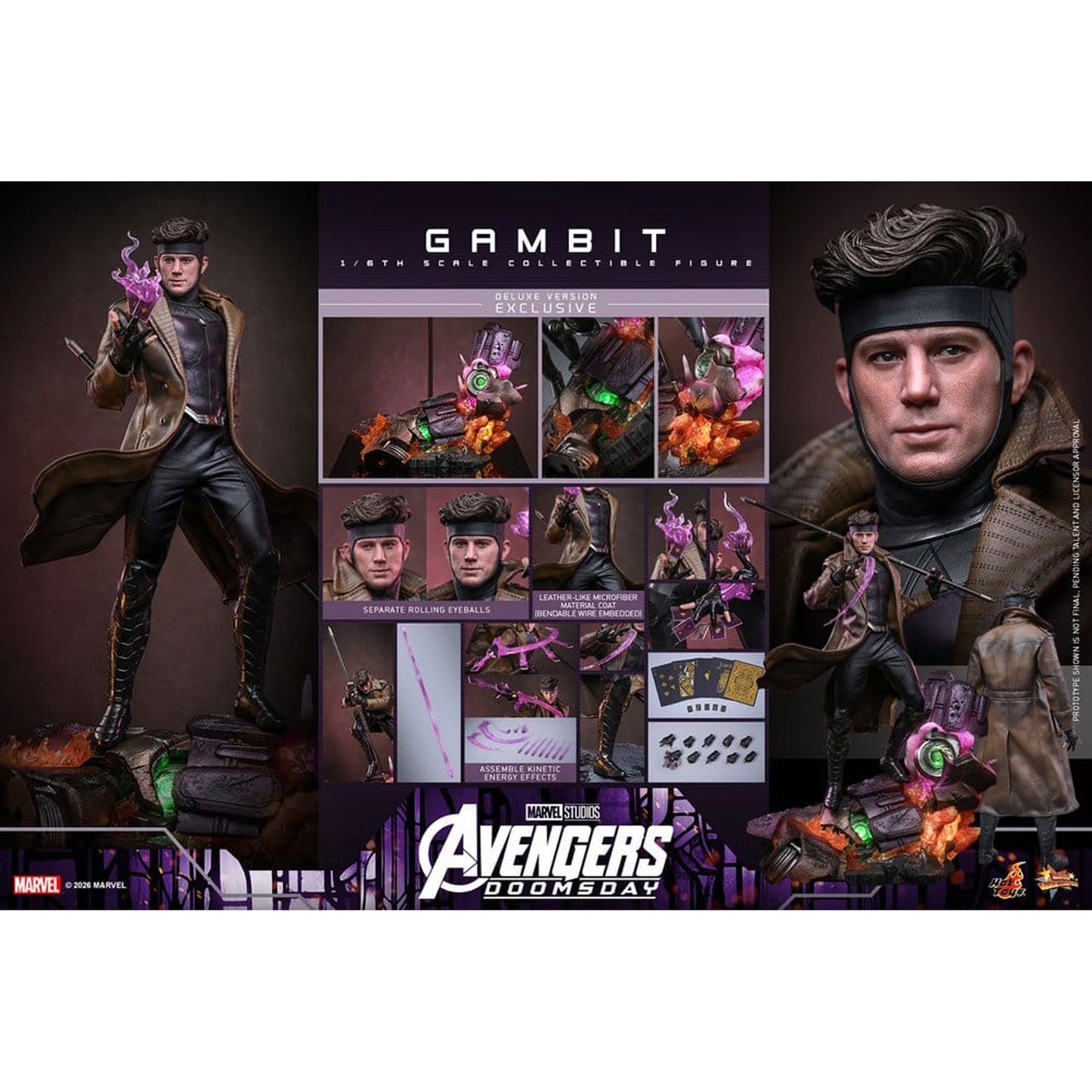 Avengers: Doomsday Movie Masterpiece 1/6 Gambit (Deluxe Version) -Action Figure