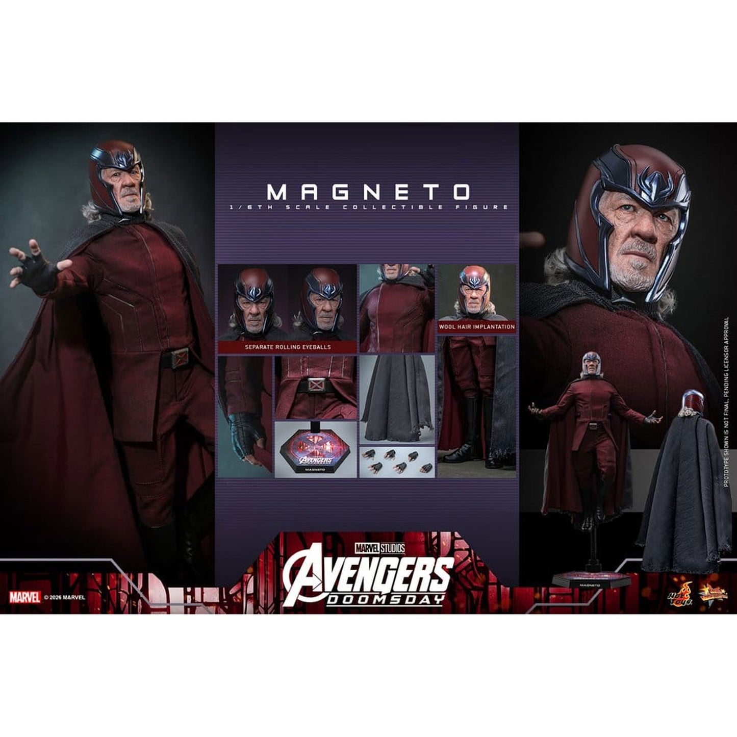 Avengers: Doomsday Movie Masterpiece 1/6 Magneto -Action Figure