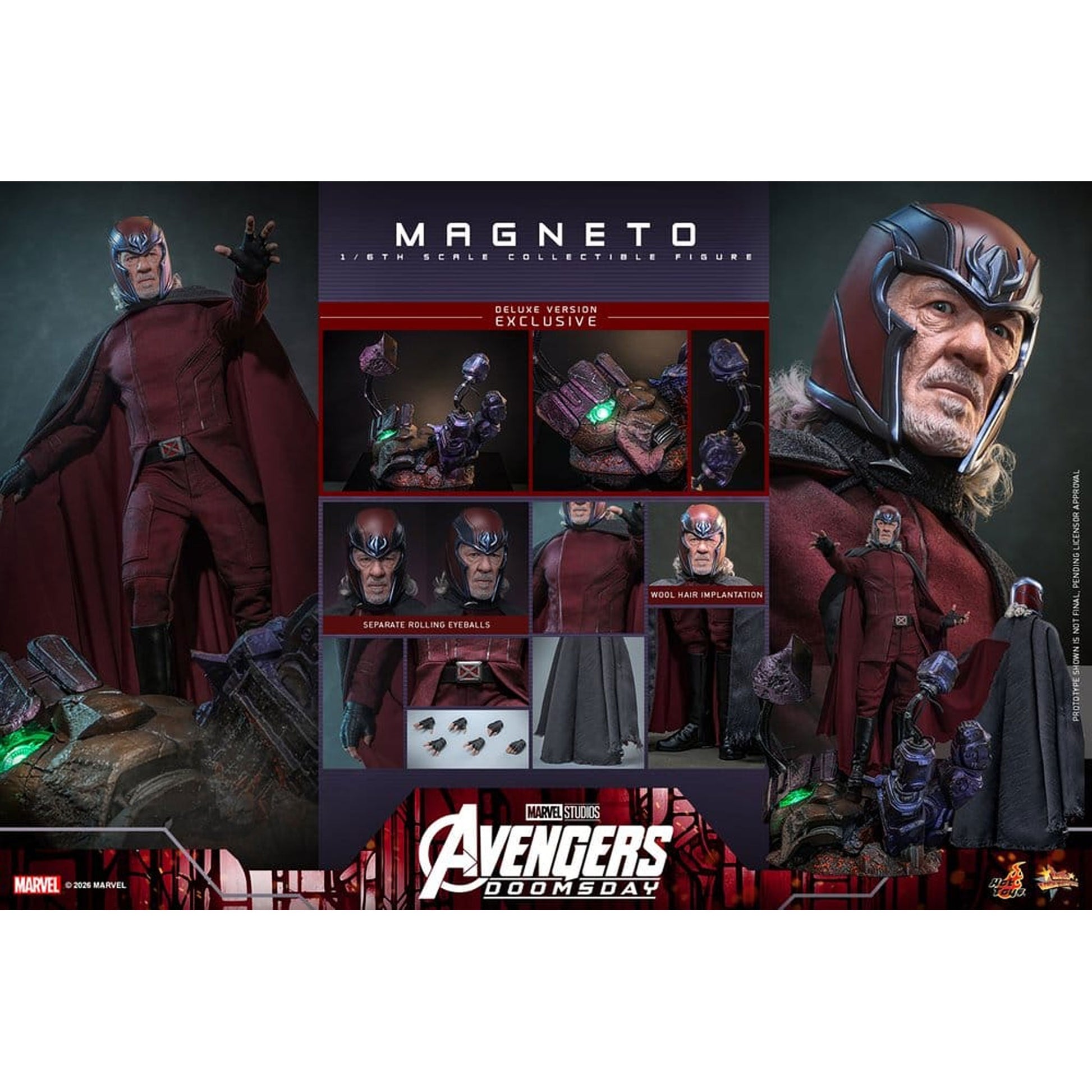 Avengers: Doomsday Movie Masterpiece 1/6 Magneto (Deluxe Version) -Action Figure