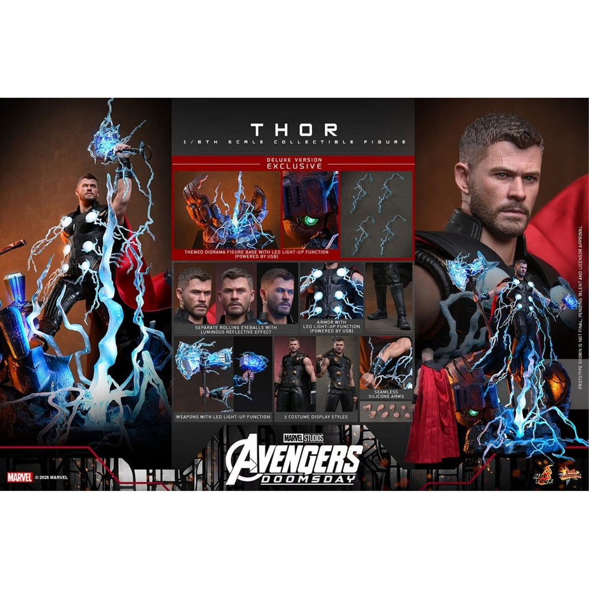 Avengers: Doomsday Movie Masterpiece 1/6 Thor (Deluxe Version) -Action Figure