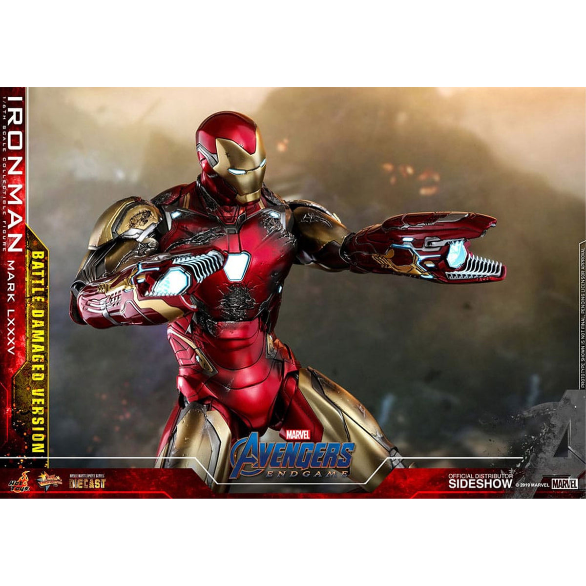 Avengers: Endgame Movie Masterpiece Diecast 1/6 Iron Man Mark LXXXV (Battle Damaged Version) Special Edition -Action Figure
