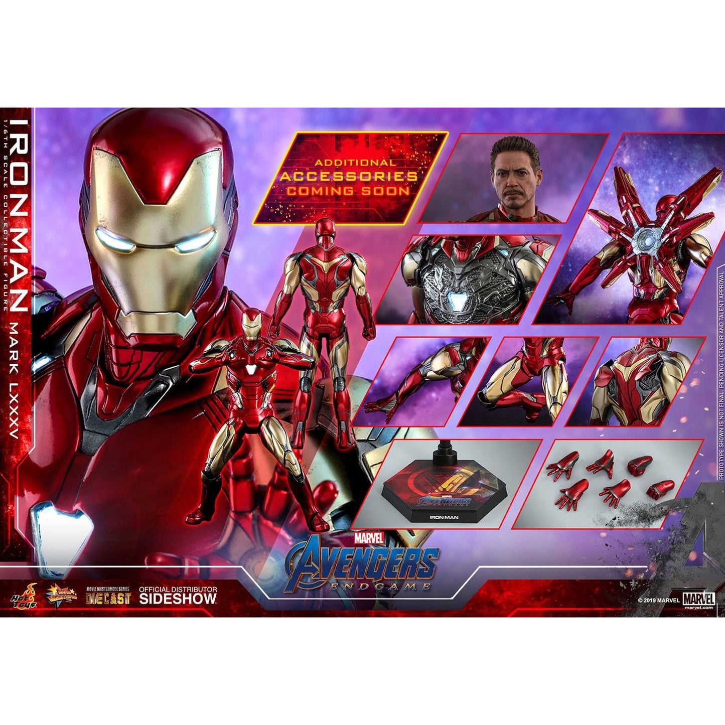 Avengers: Endgame Movie Masterpiece Series Diecast 1/6 Iron Man Mark LXXXV