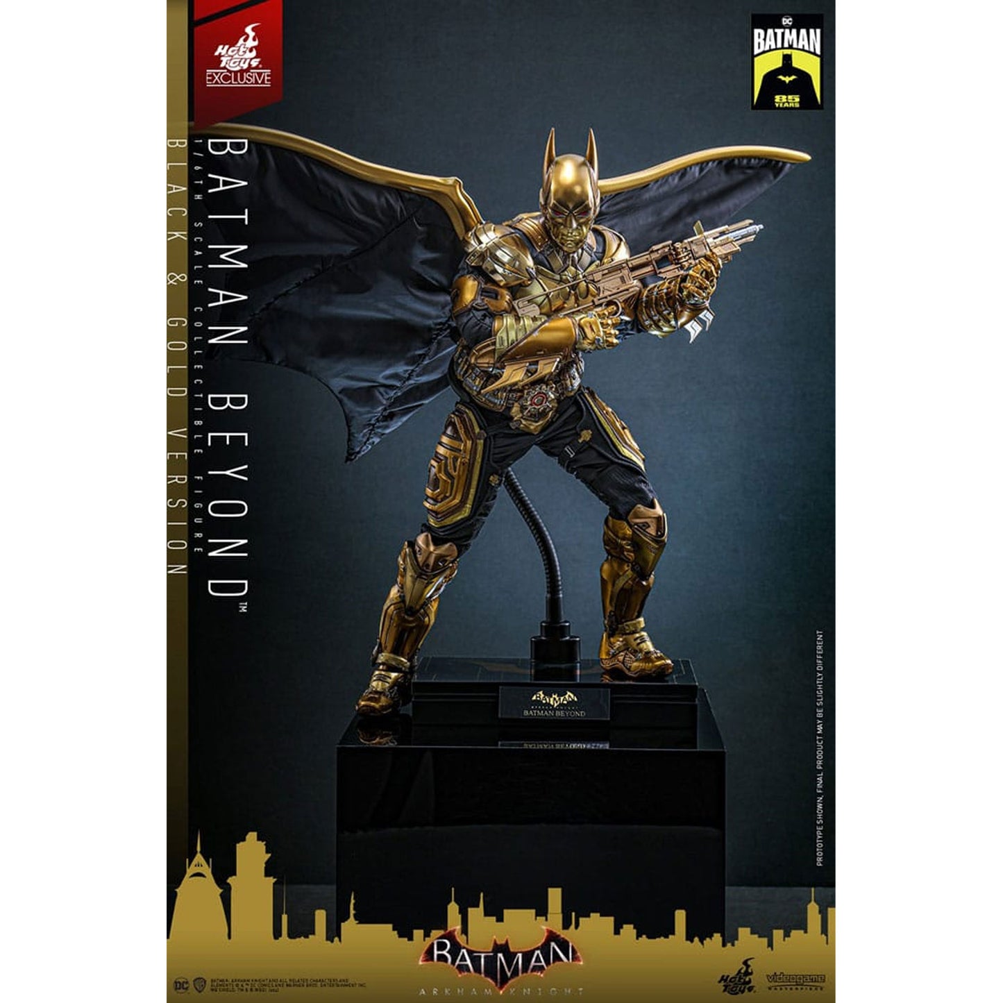 Batman: Arkham Knight Videogame Masterpiece Action Figure 1/6 Batman Beyond (Black & Gold Version)