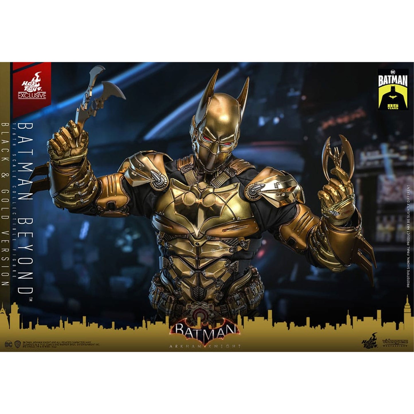 Batman: Arkham Knight Videogame Masterpiece Action Figure 1/6 Batman Beyond (Black & Gold Version)