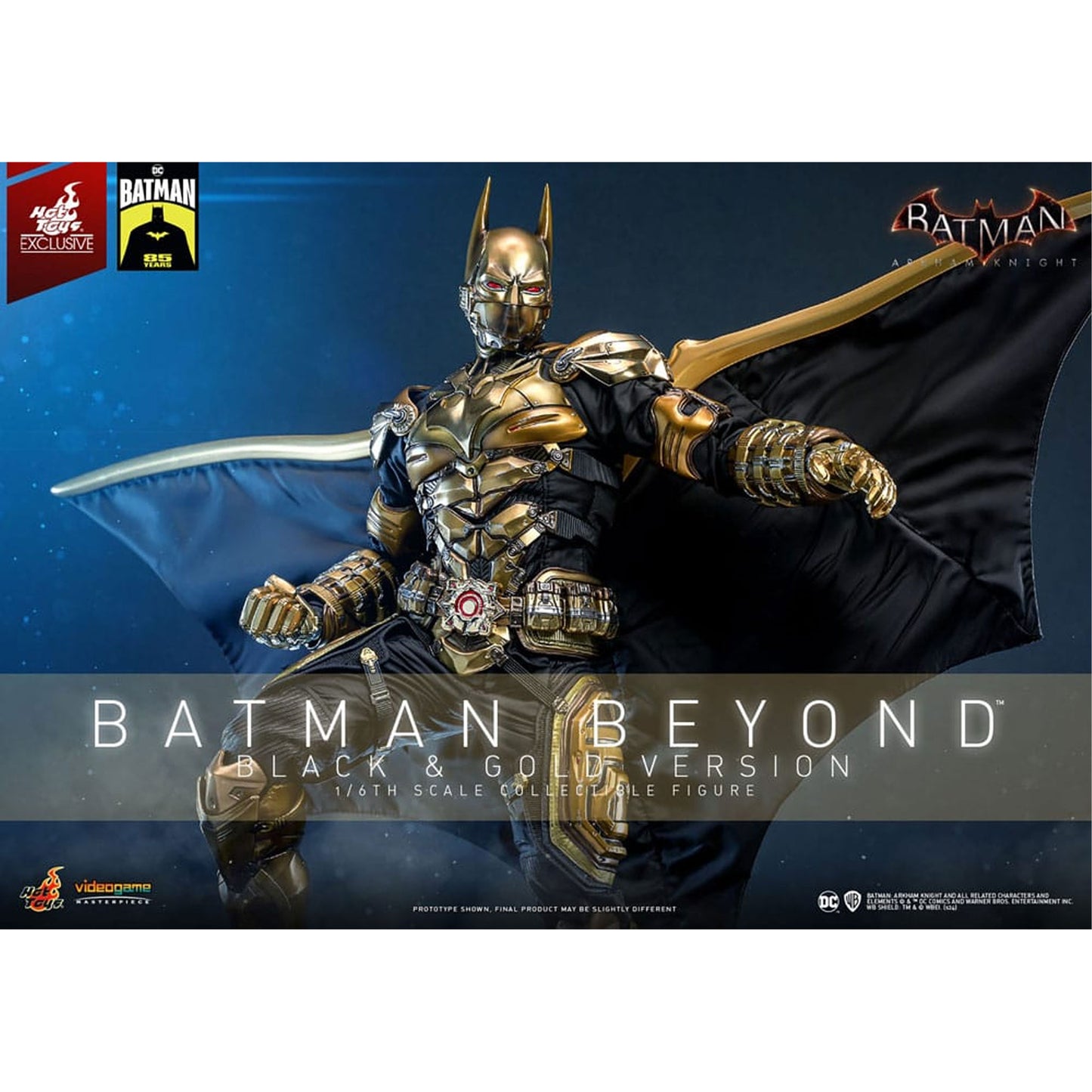 Batman: Arkham Knight Videogame Masterpiece Action Figure 1/6 Batman Beyond (Black & Gold Version)