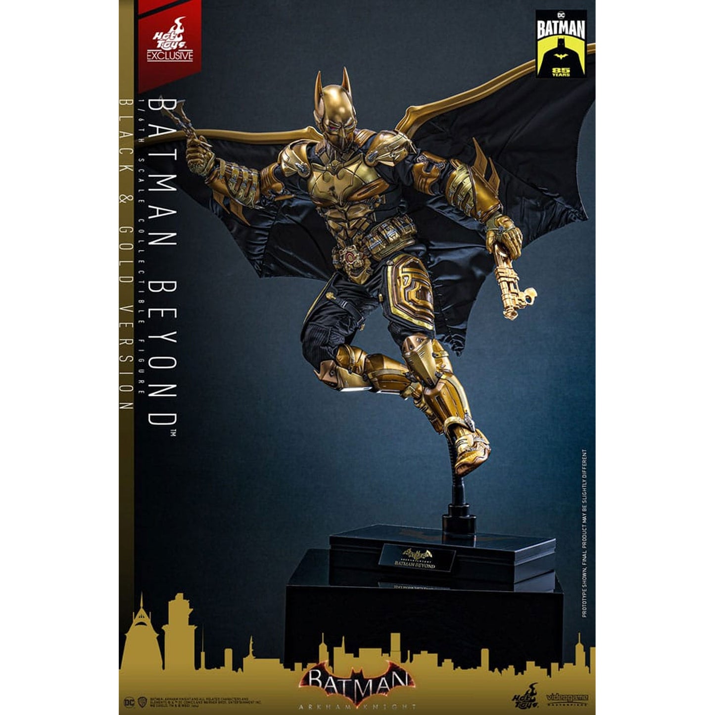 Batman: Arkham Knight Videogame Masterpiece Action Figure 1/6 Batman Beyond (Black & Gold Version)