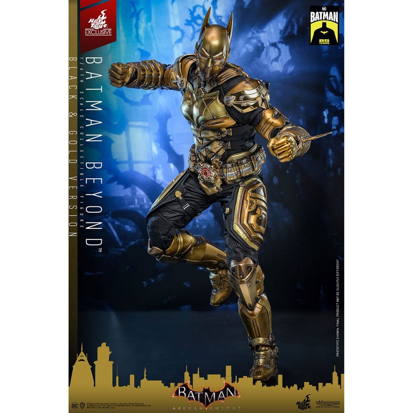 Batman: Arkham Knight Videogame Masterpiece Action Figure 1/6 Batman Beyond (Black & Gold Version)