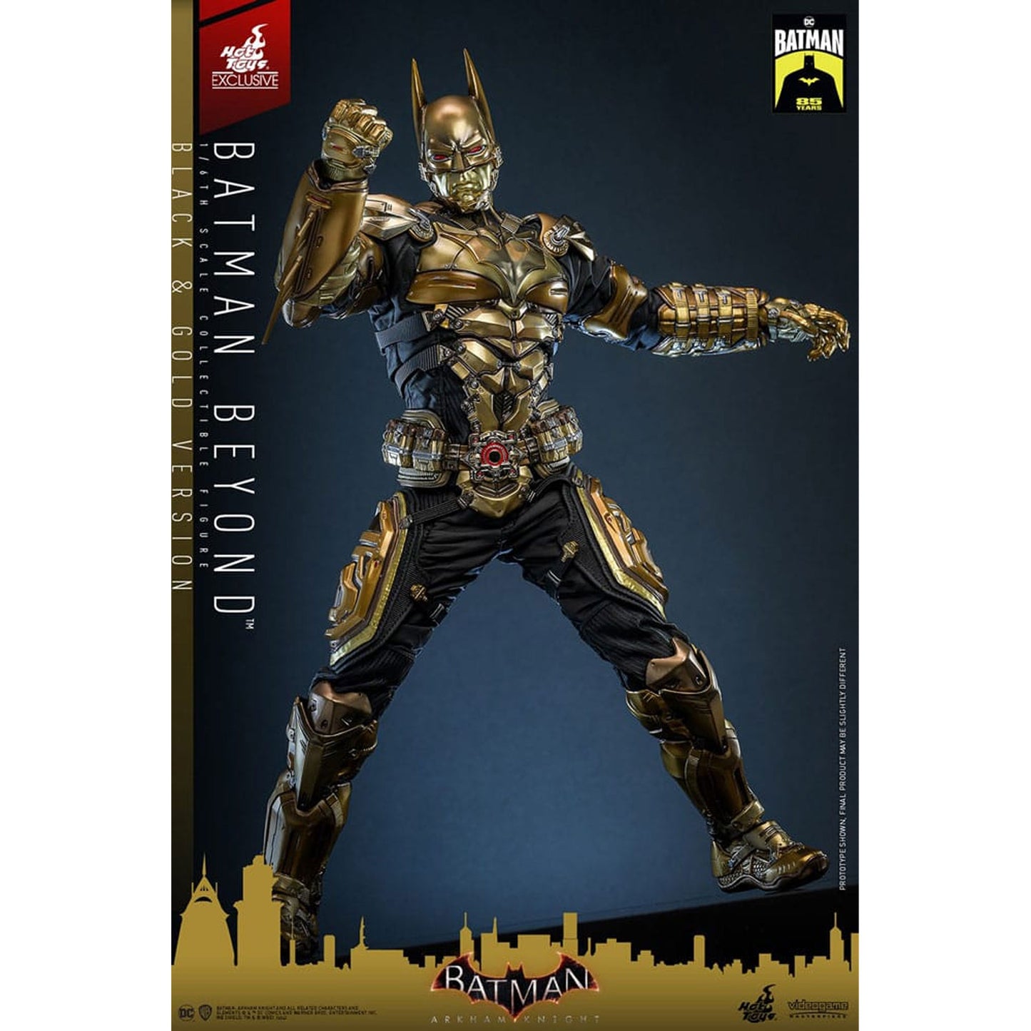 Batman: Arkham Knight Videogame Masterpiece Action Figure 1/6 Batman Beyond (Black & Gold Version)