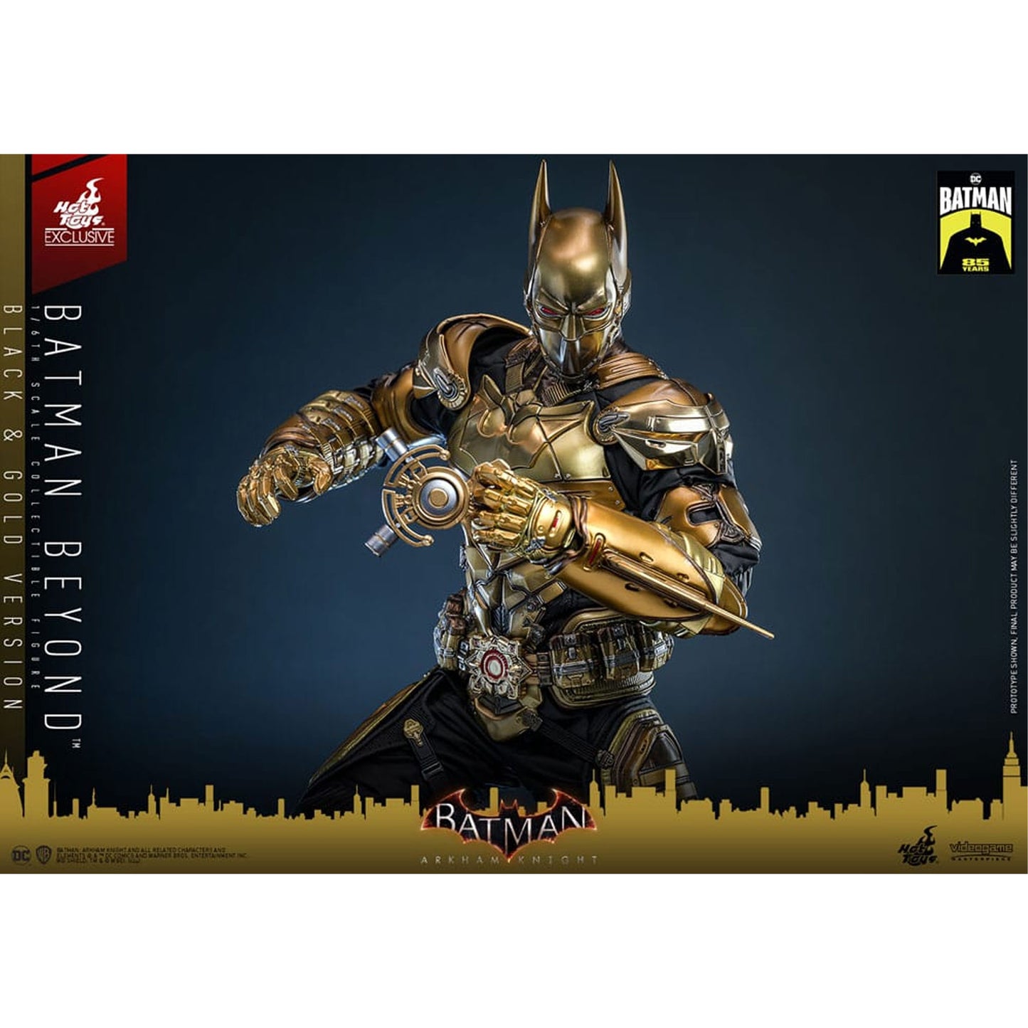 Batman: Arkham Knight Videogame Masterpiece Action Figure 1/6 Batman Beyond (Black & Gold Version)